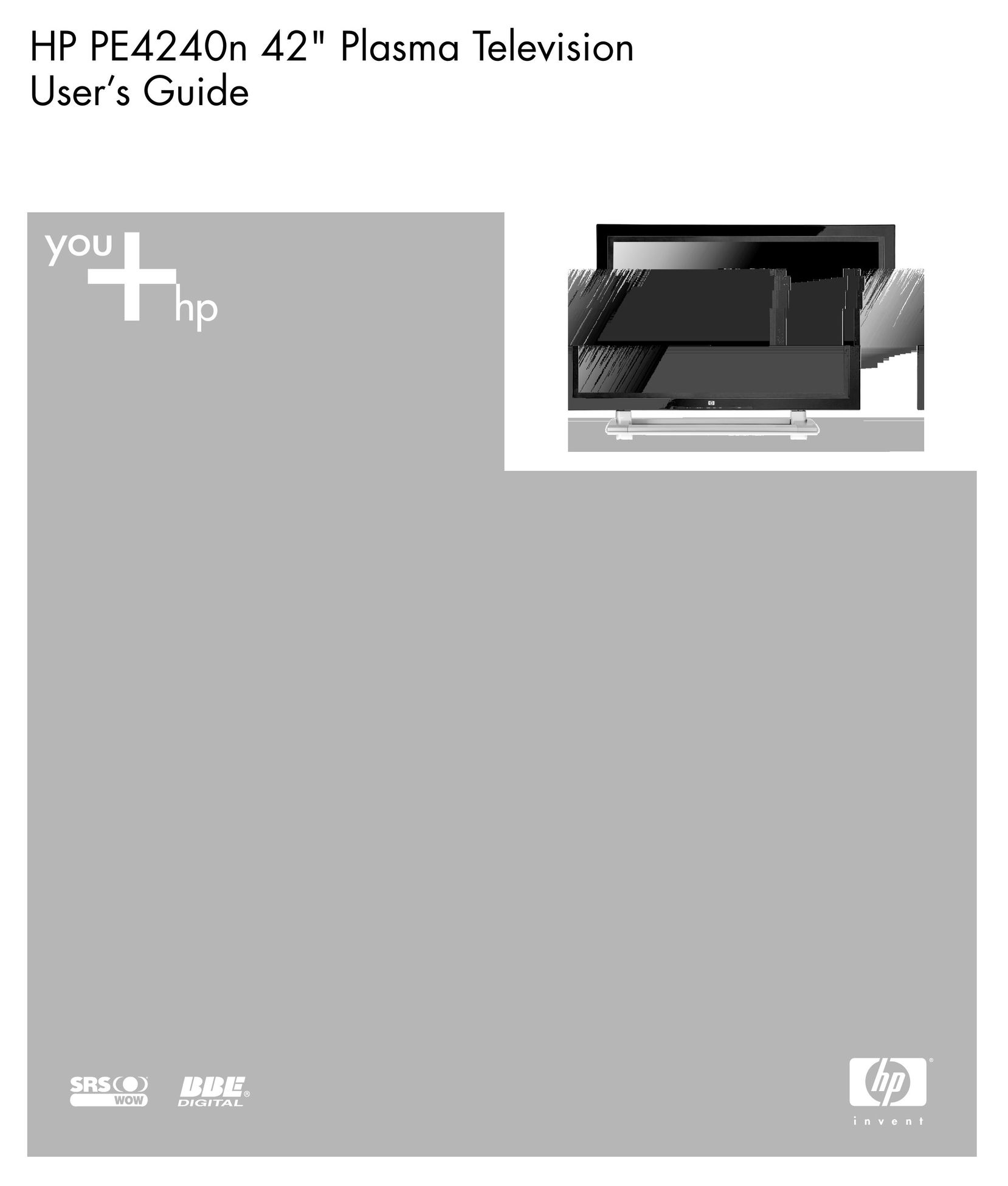 HP (Hewlett-Packard) PE4240N Flat Panel Television User Manual