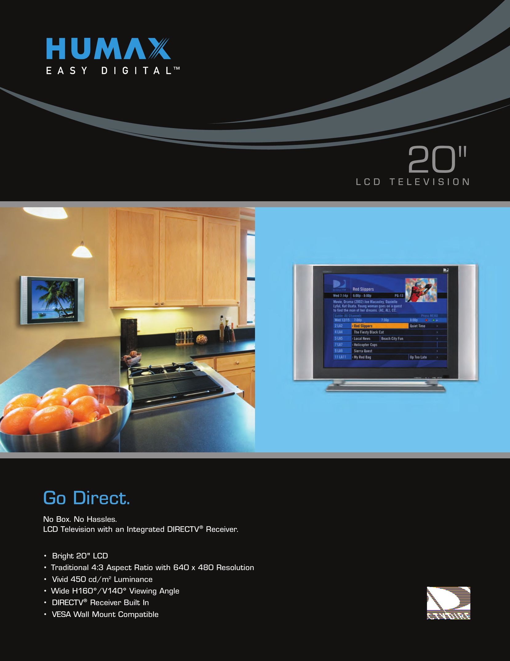 Humax LD-2060 Flat Panel Television User Manual