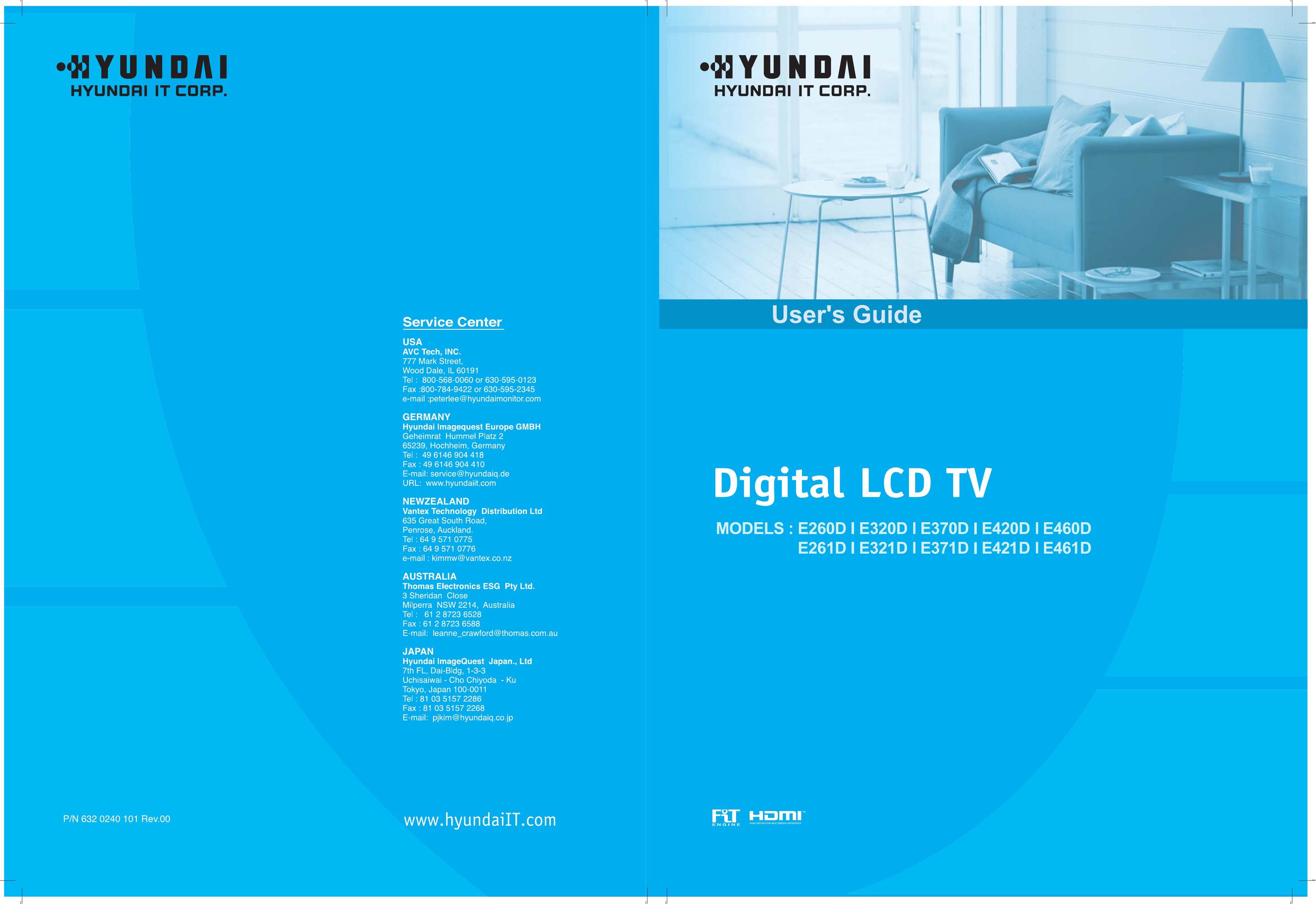 Hyundai E260D Flat Panel Television User Manual