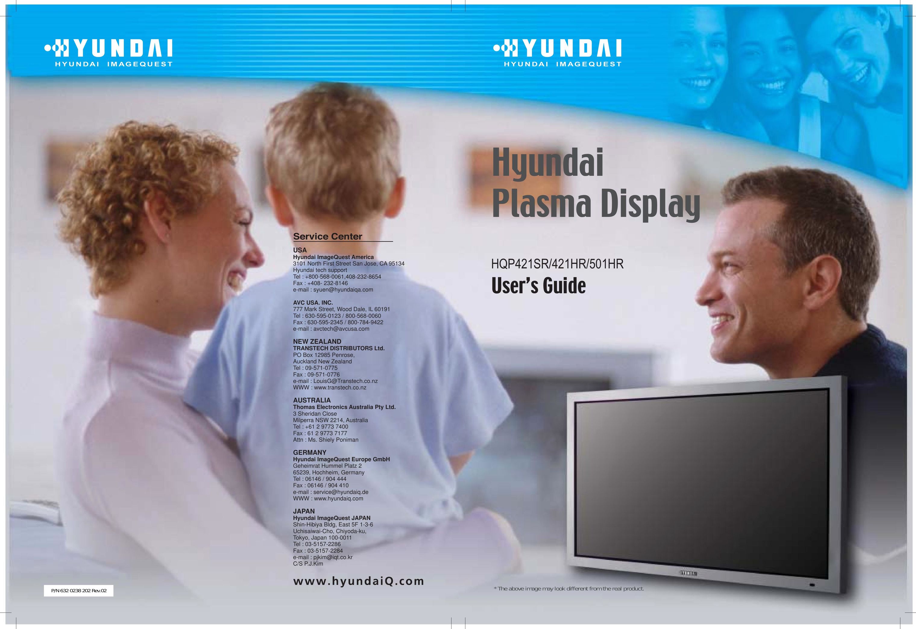 Hyundai HQP421HR Flat Panel Television User Manual