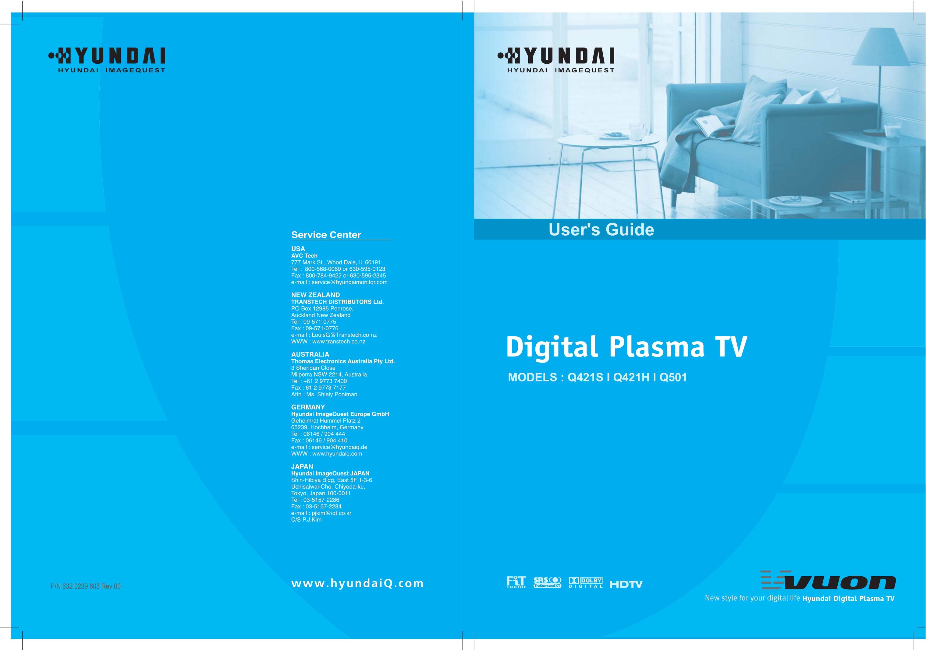 Hyundai Q421H Flat Panel Television User Manual