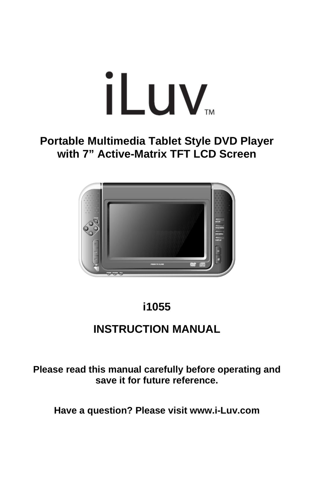 Iluv i1055 Flat Panel Television User Manual