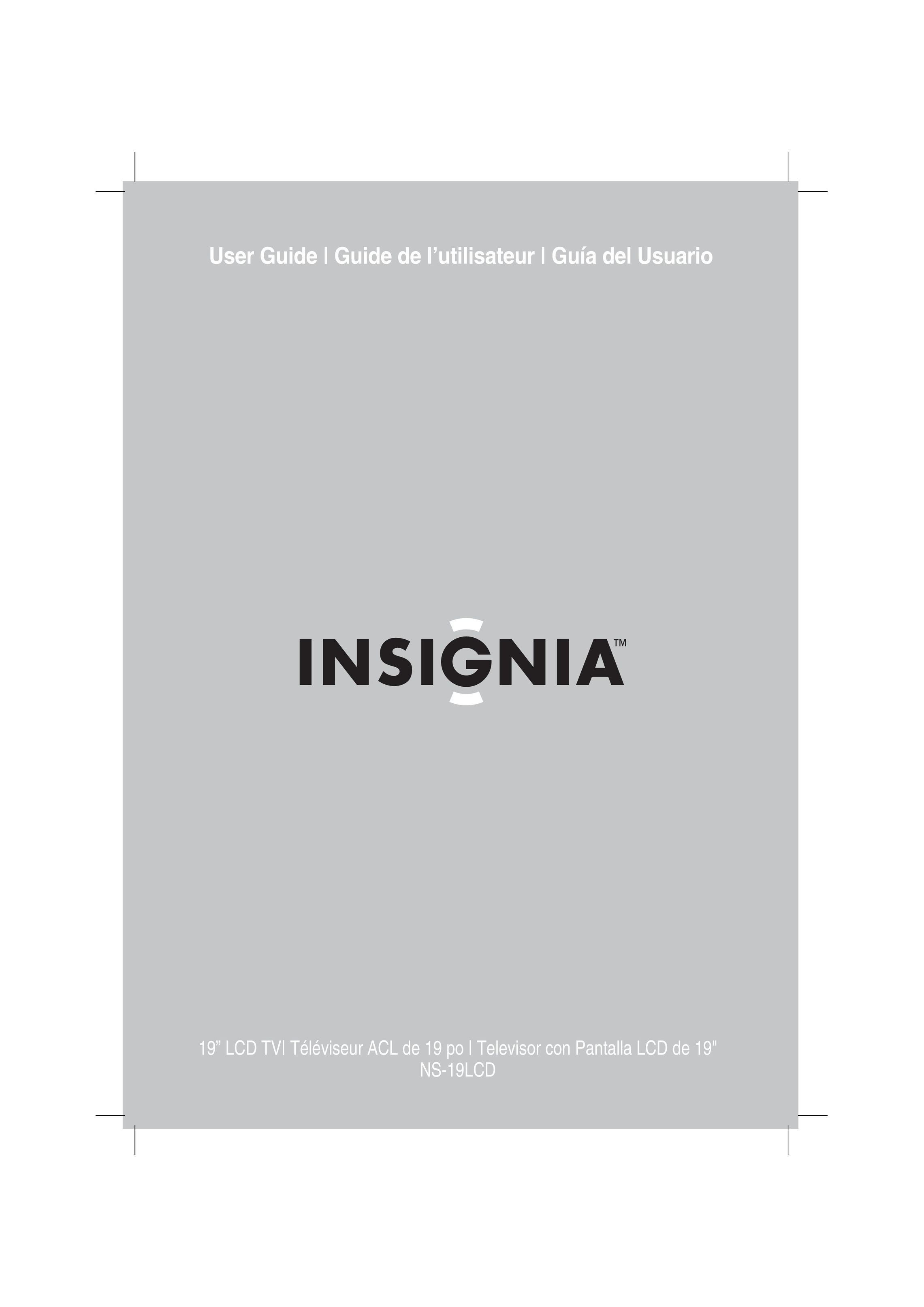 Insignia NS-19LCD Flat Panel Television User Manual