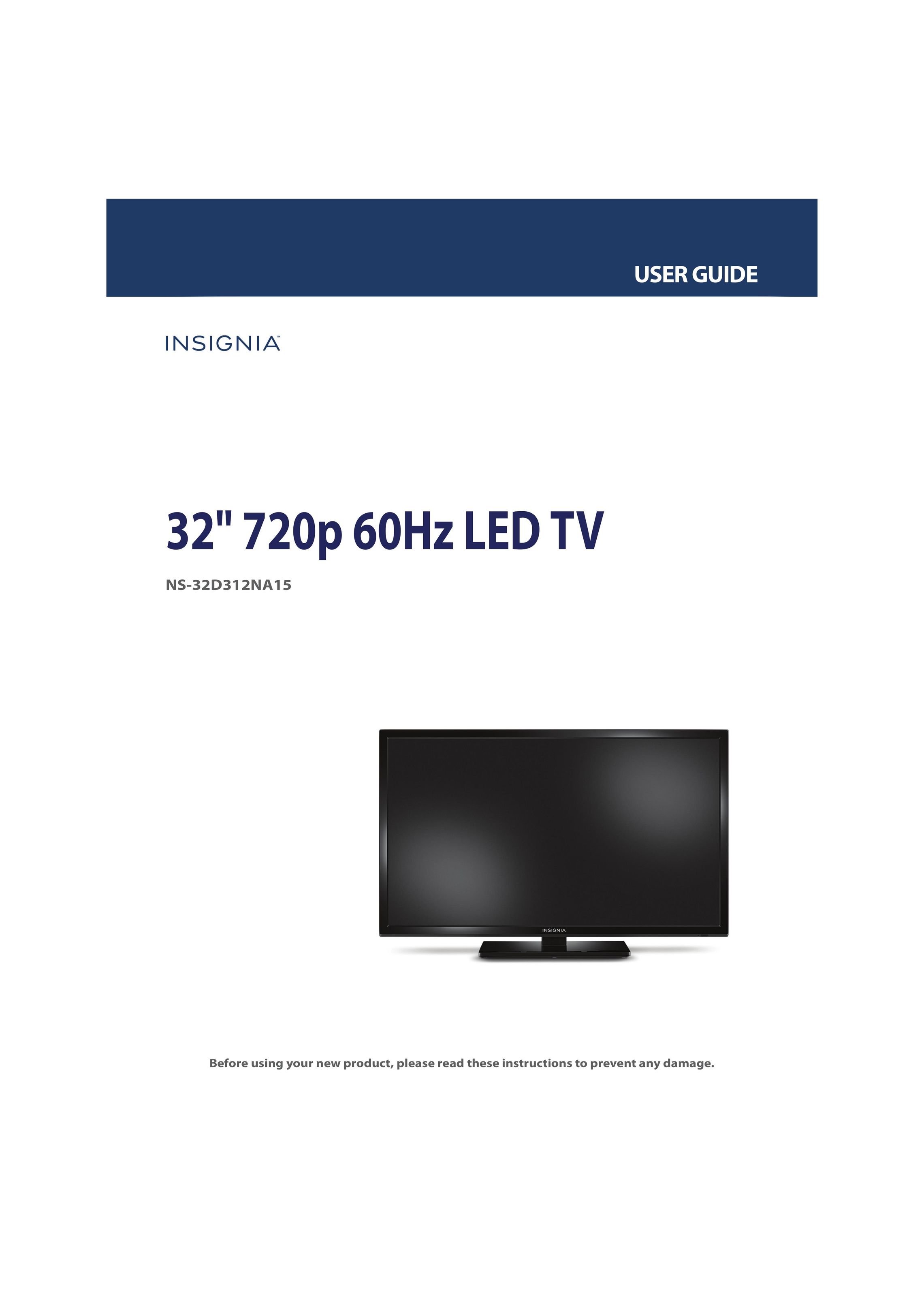 Insignia NS-32D312NA15 Flat Panel Television User Manual