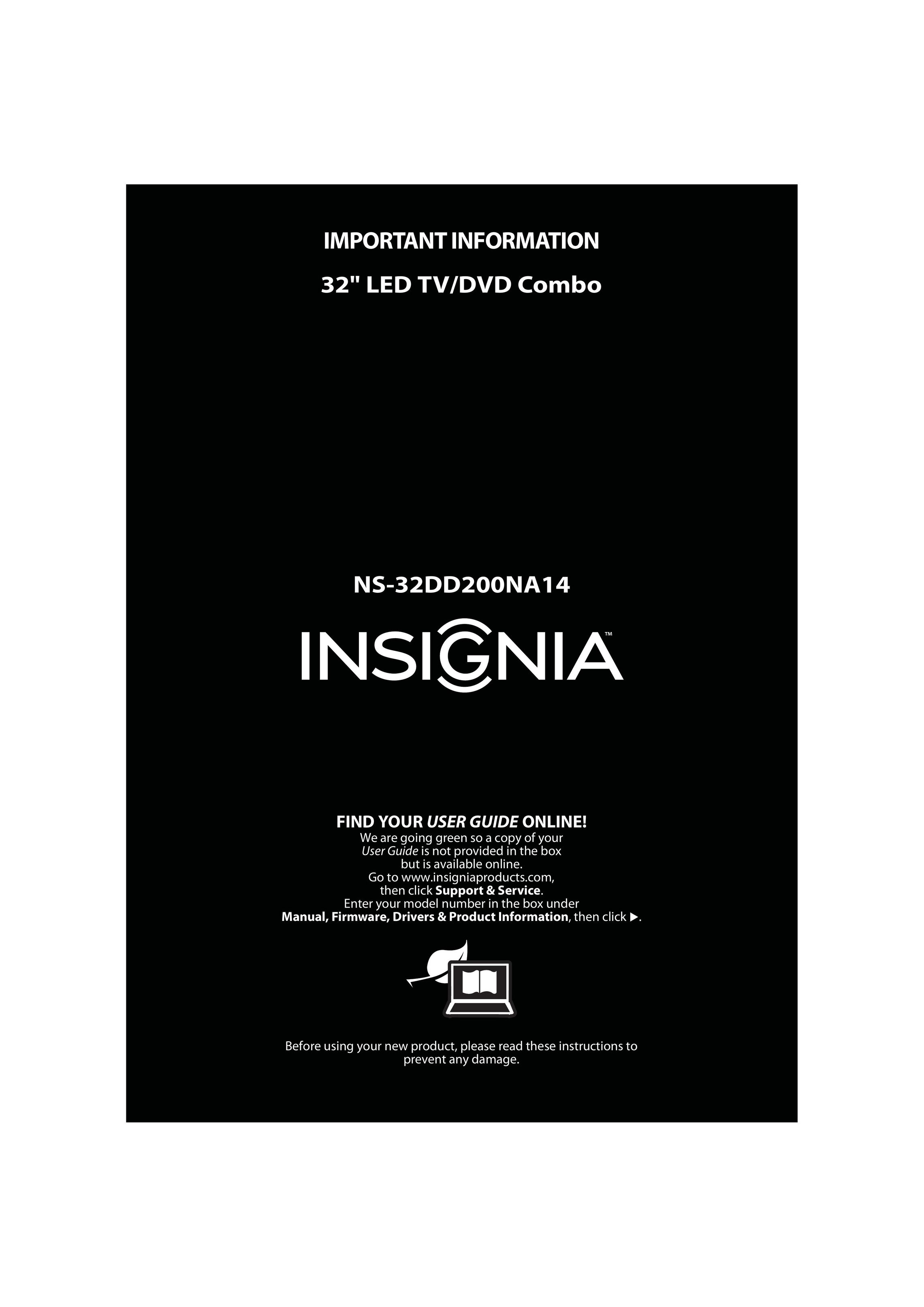 Insignia NS-32DD200NA14 Flat Panel Television User Manual