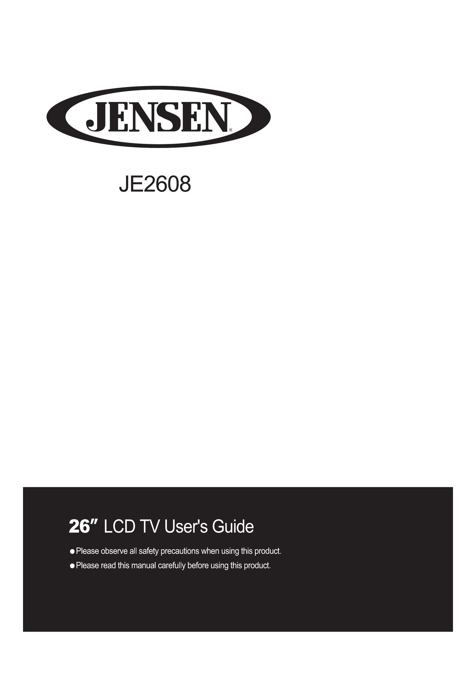 Jensen JE2608 Flat Panel Television User Manual