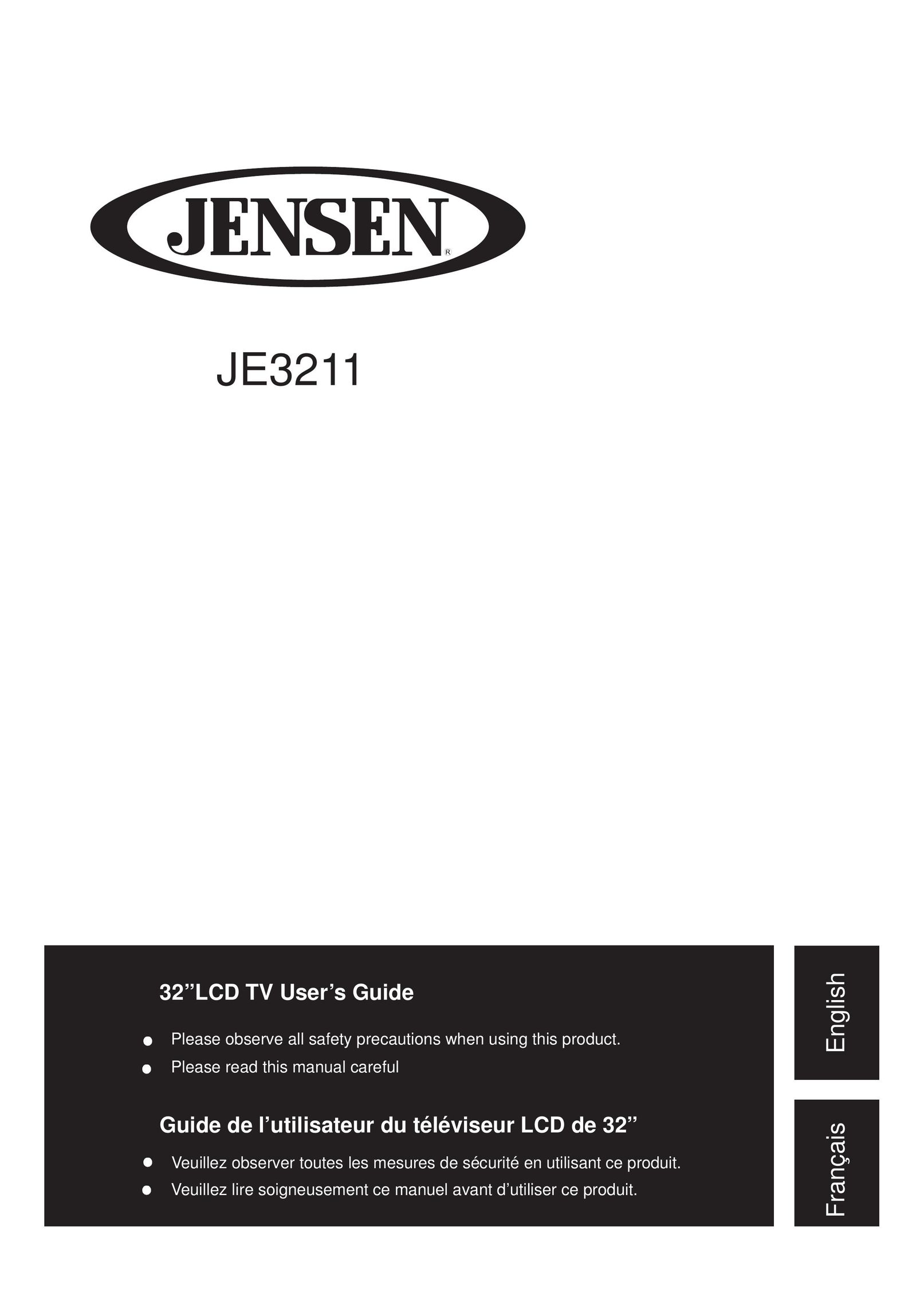 Jensen je3211 Flat Panel Television User Manual