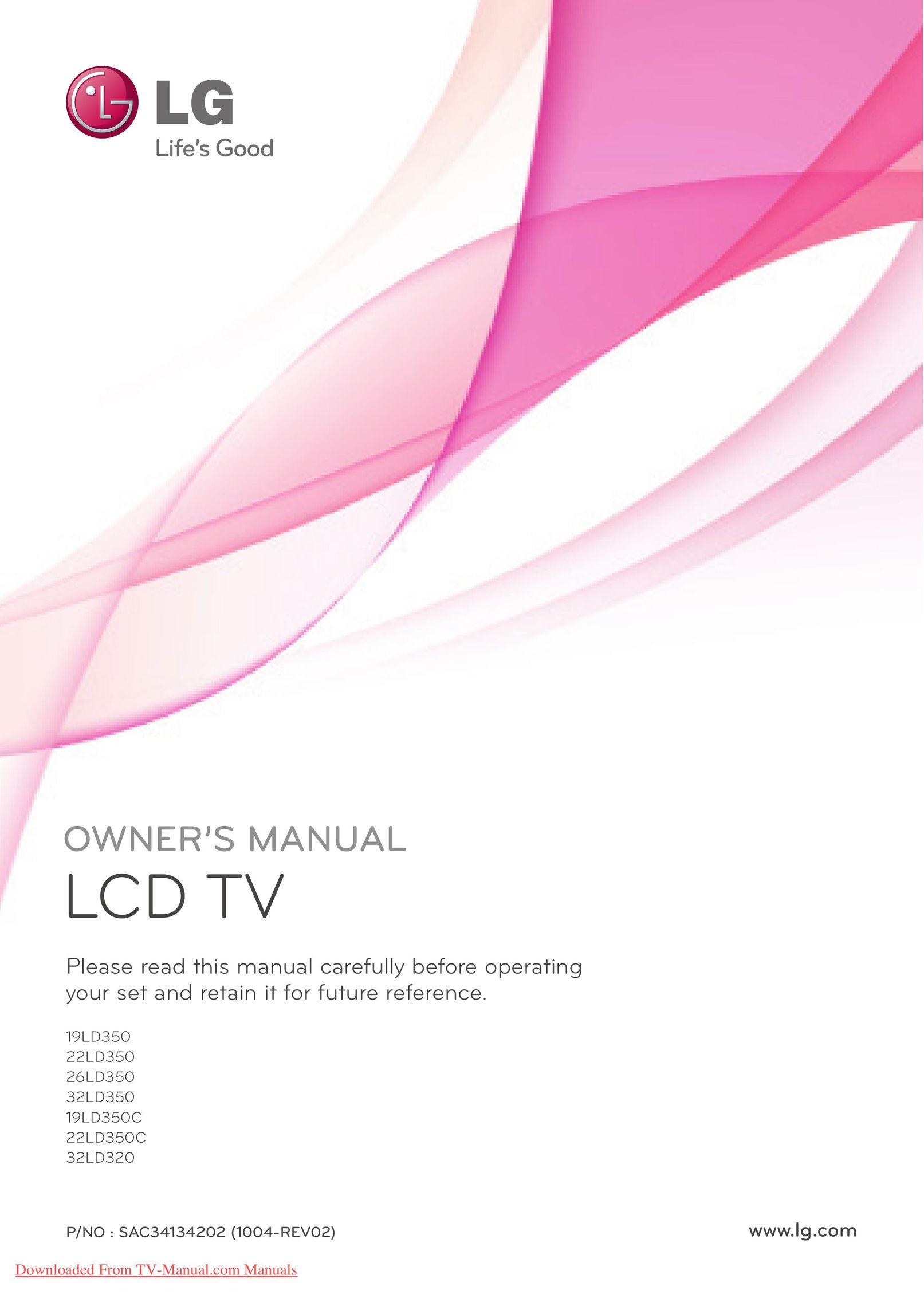 LG Electronics 19LD350C Flat Panel Television User Manual