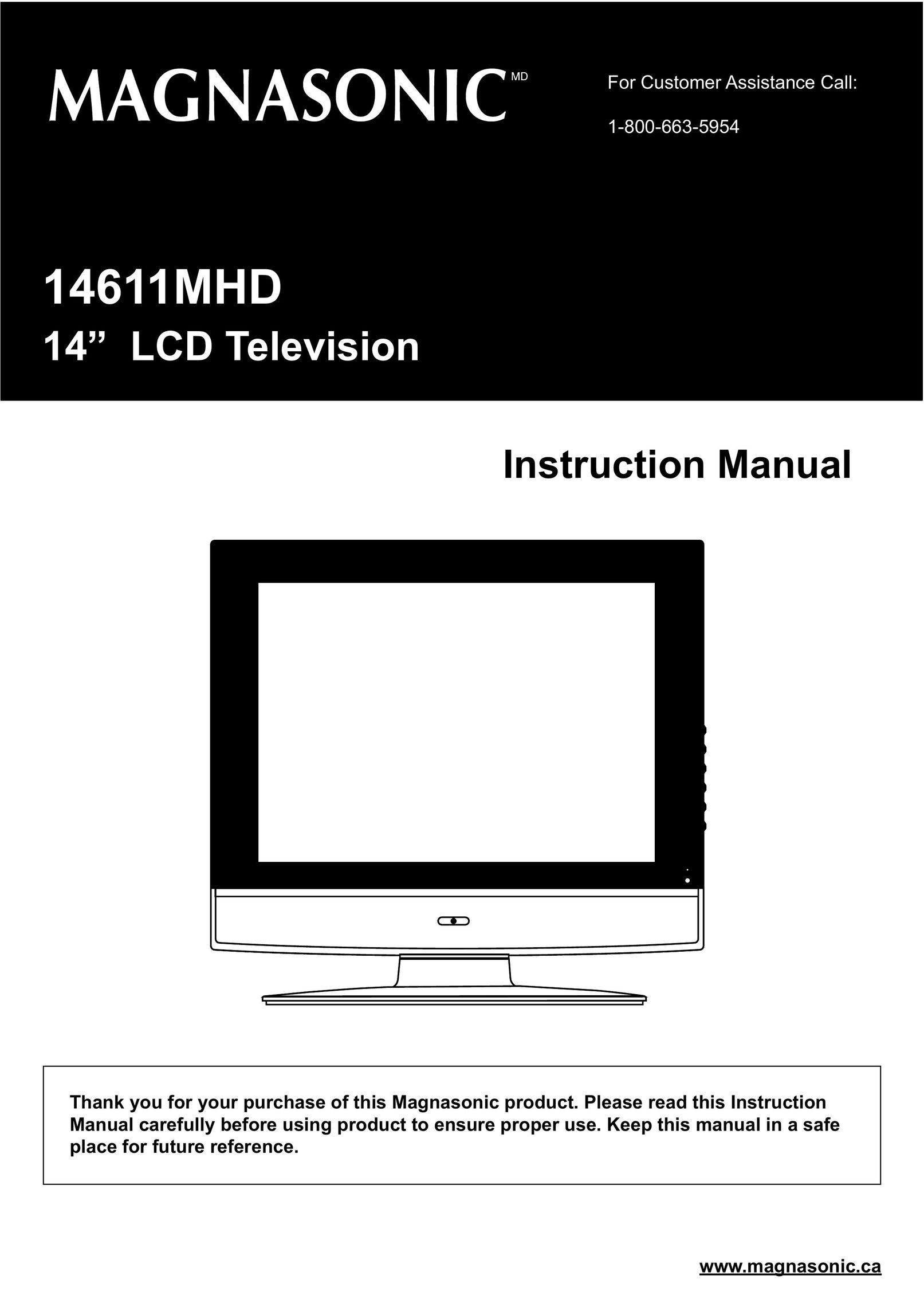 Magnasonic 14611MHD Flat Panel Television User Manual