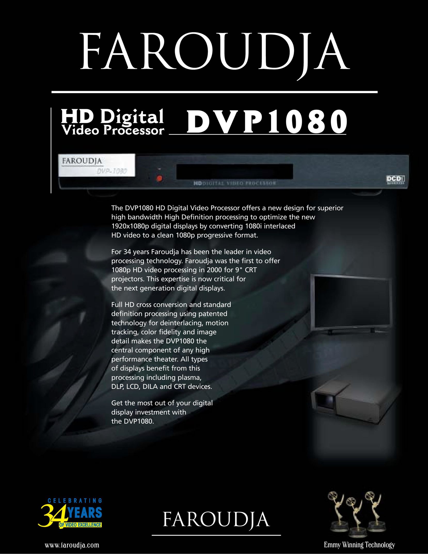 Meridian Audio DVP 1080 Flat Panel Television User Manual
