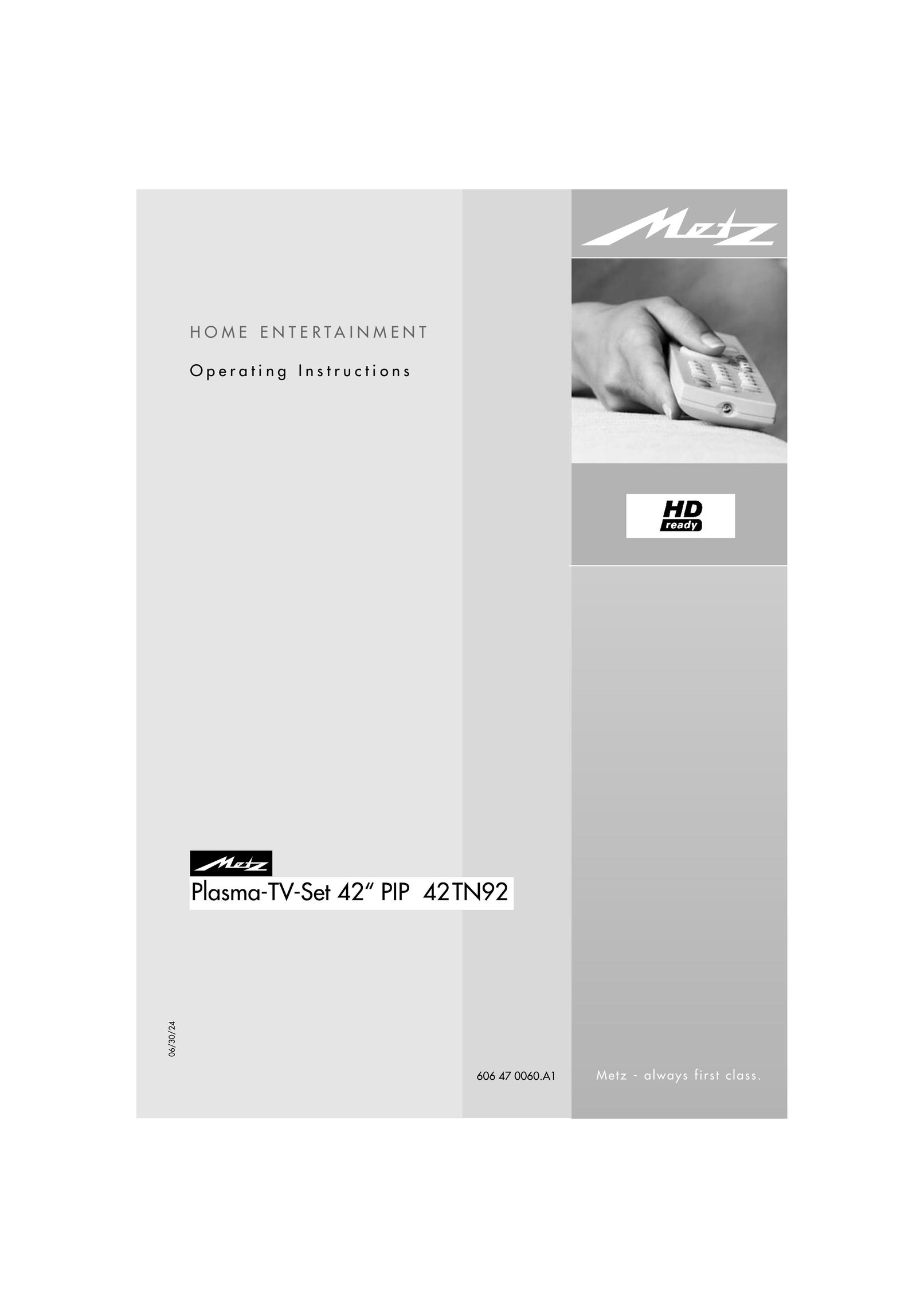 Metz 42TN92 Flat Panel Television User Manual