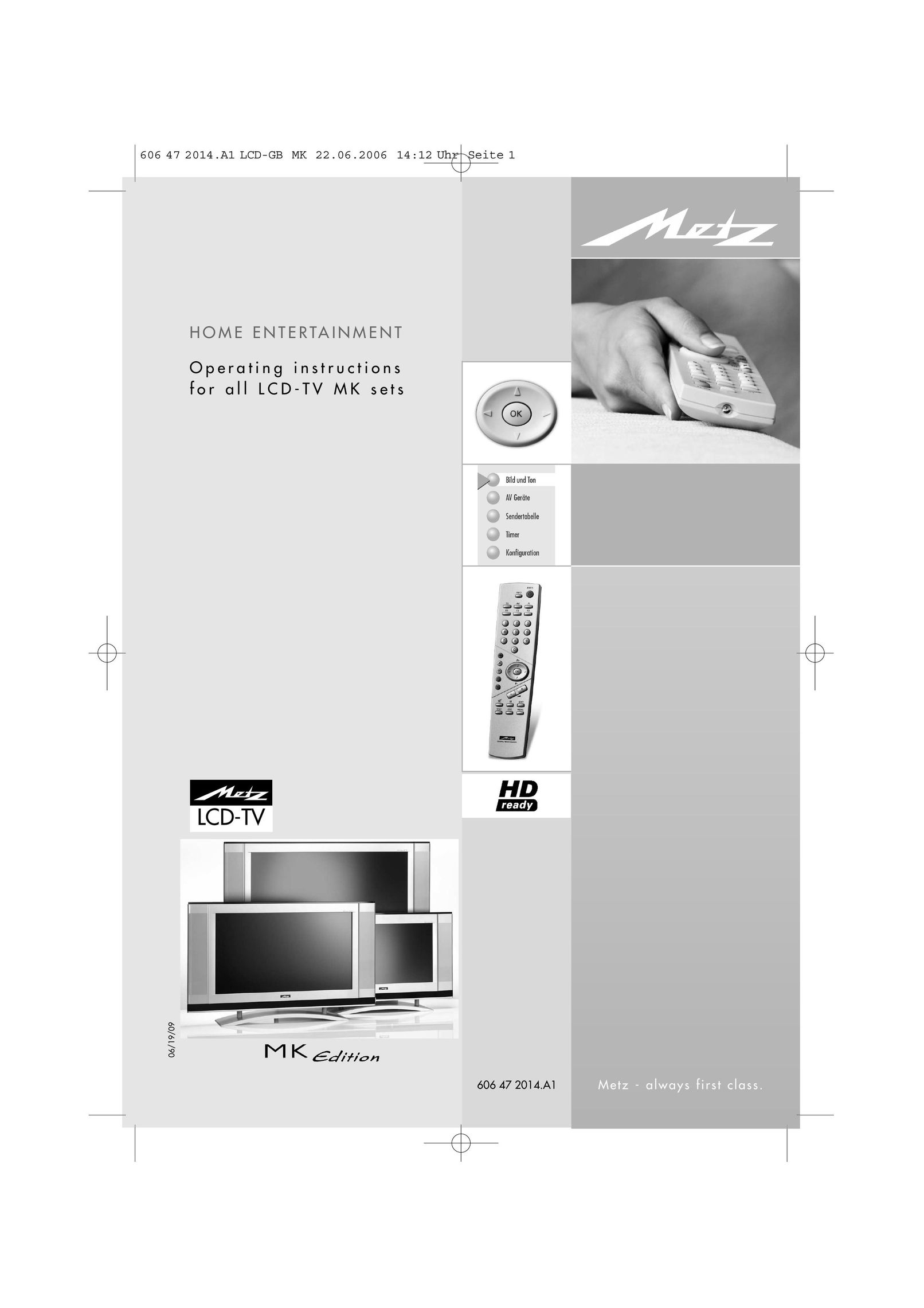 Metz LCD-TV Flat Panel Television User Manual