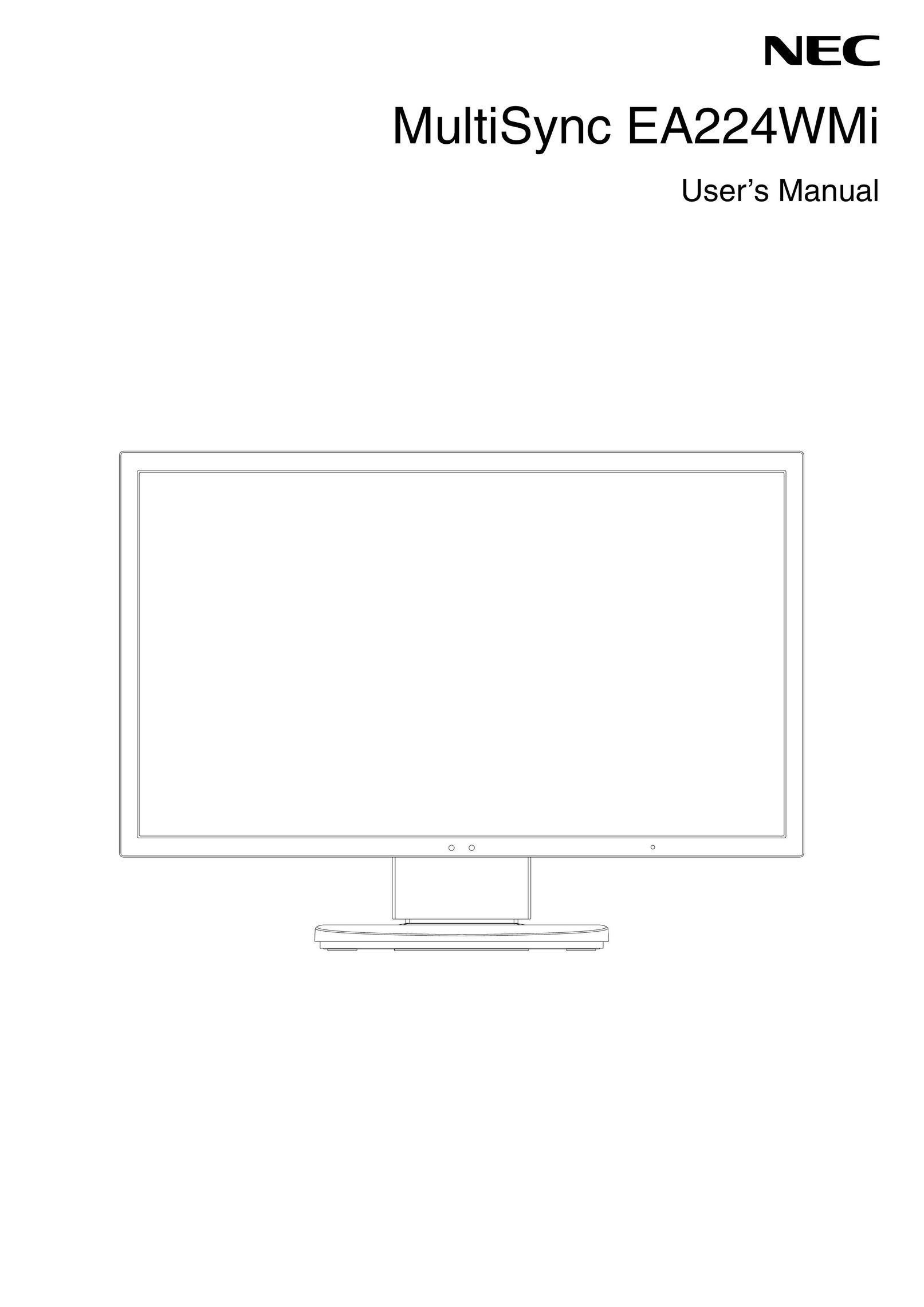 NEC EA224WMi Flat Panel Television User Manual