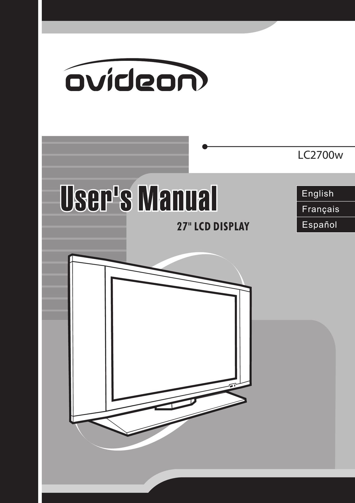 Ovideon LC2700w Flat Panel Television User Manual