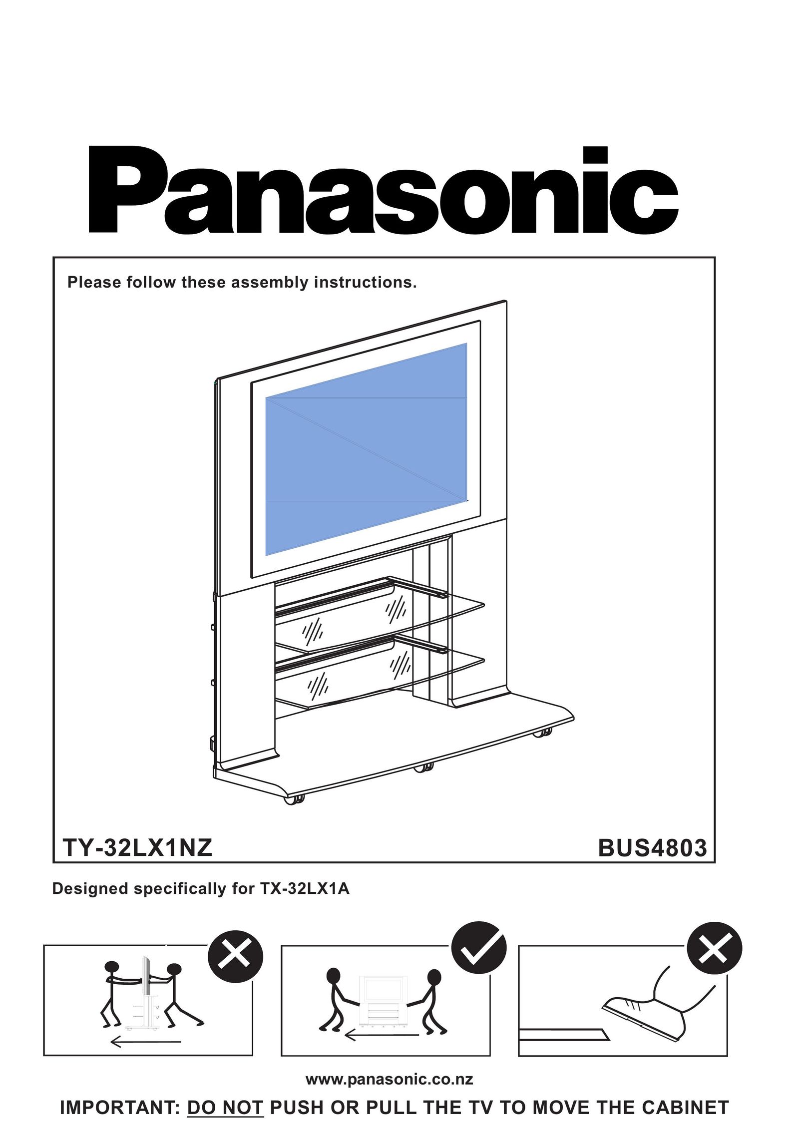 Panasonic BUS4803 Flat Panel Television User Manual