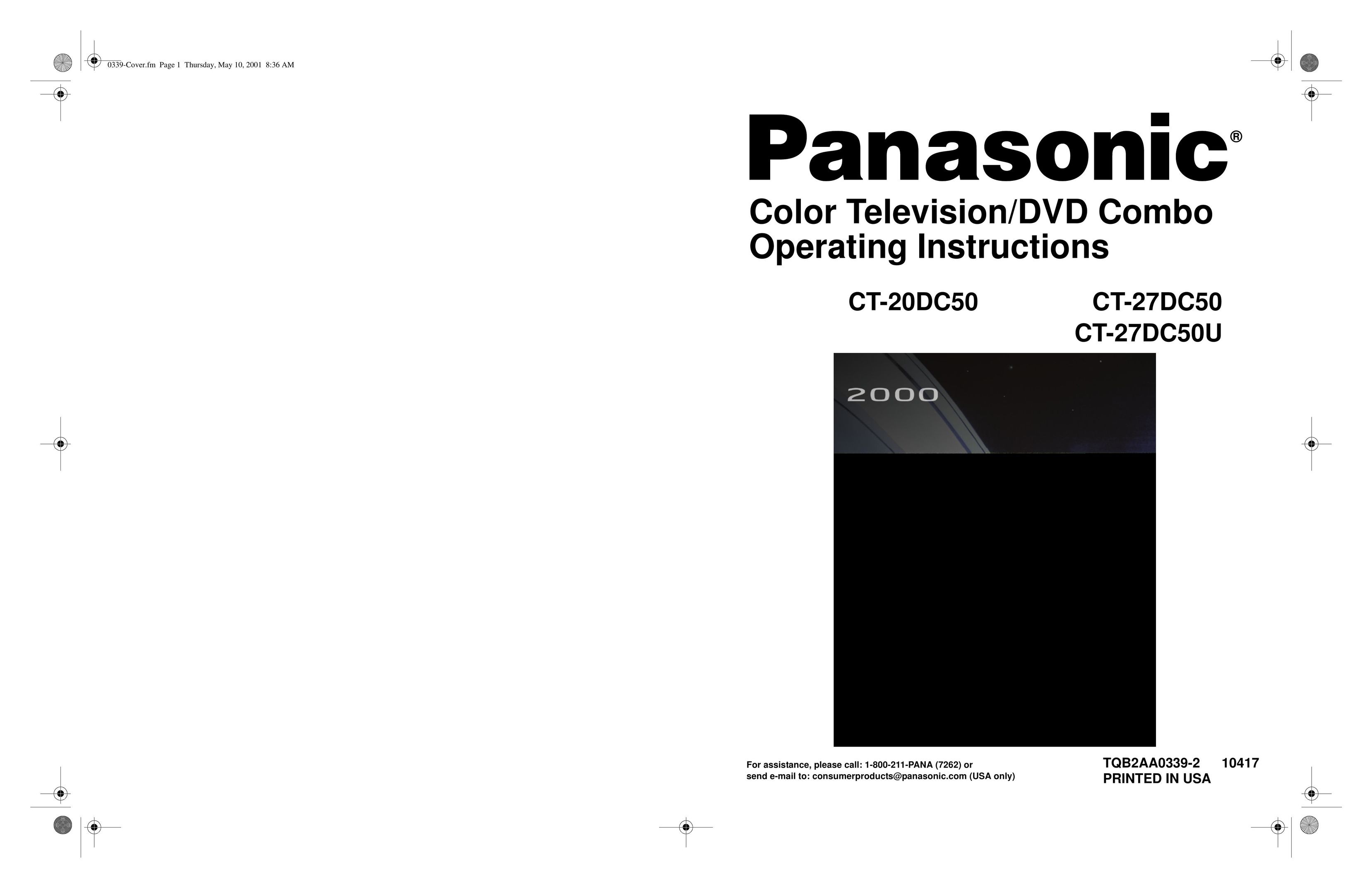Panasonic CT-27DC50U Flat Panel Television User Manual