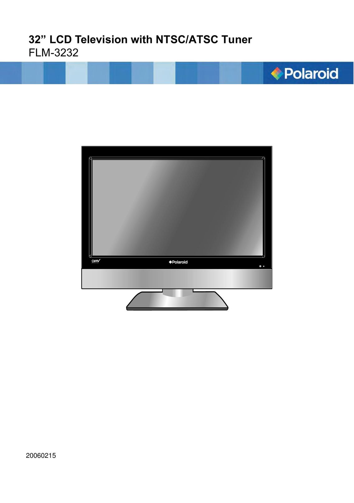 Polaroid FLM-3232 Flat Panel Television User Manual