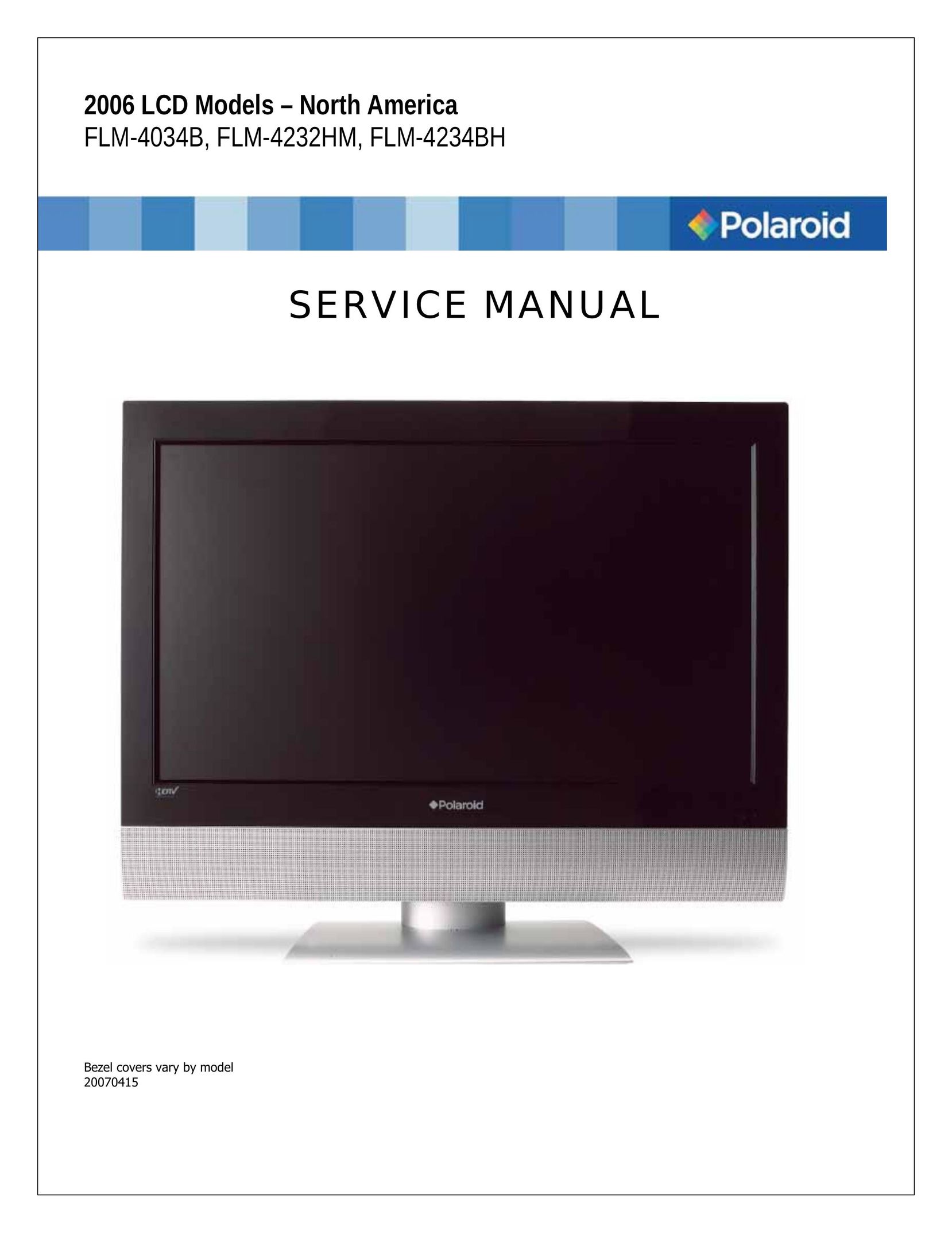 Polaroid FLM-4034B Flat Panel Television User Manual