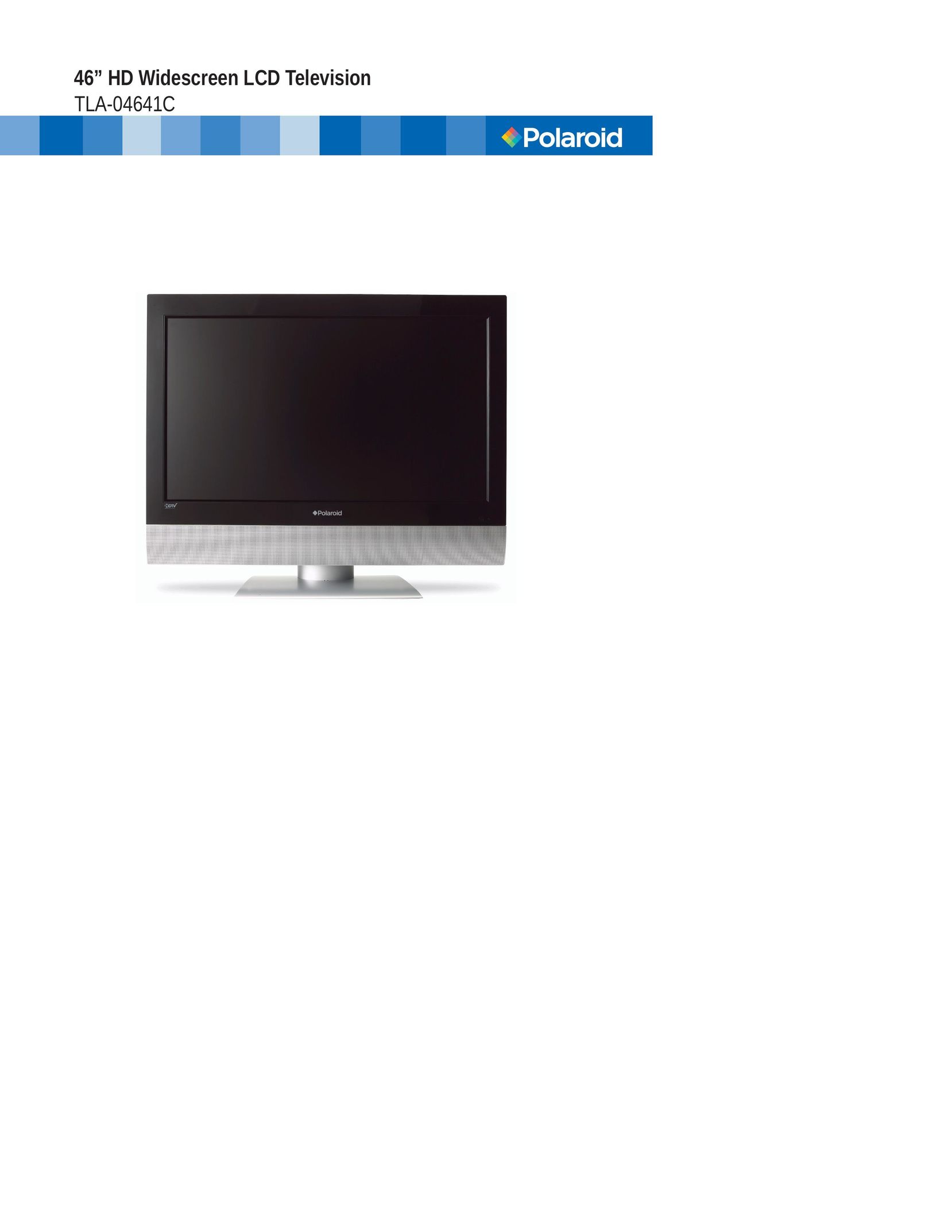 Princeton Digital (USA) TLA-04641C Flat Panel Television User Manual