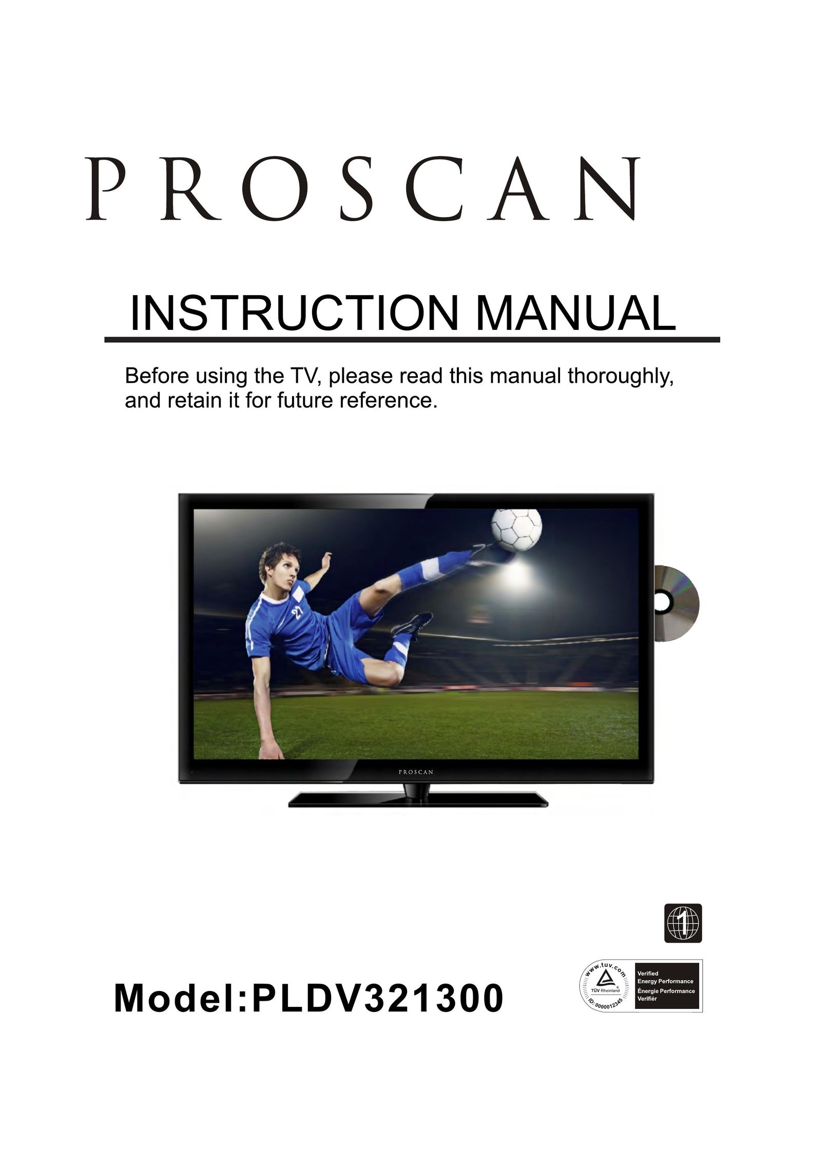 ProScan PLDV321300 Flat Panel Television User Manual