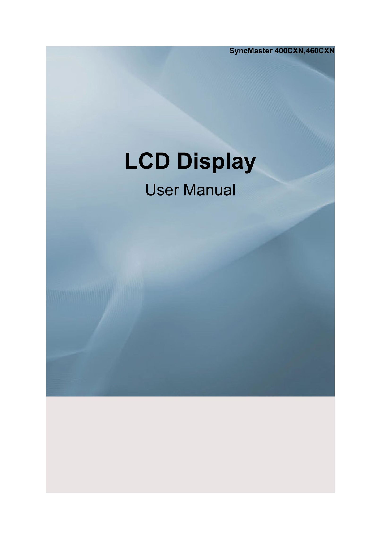Samsung 400CXN, 460CXN Flat Panel Television User Manual