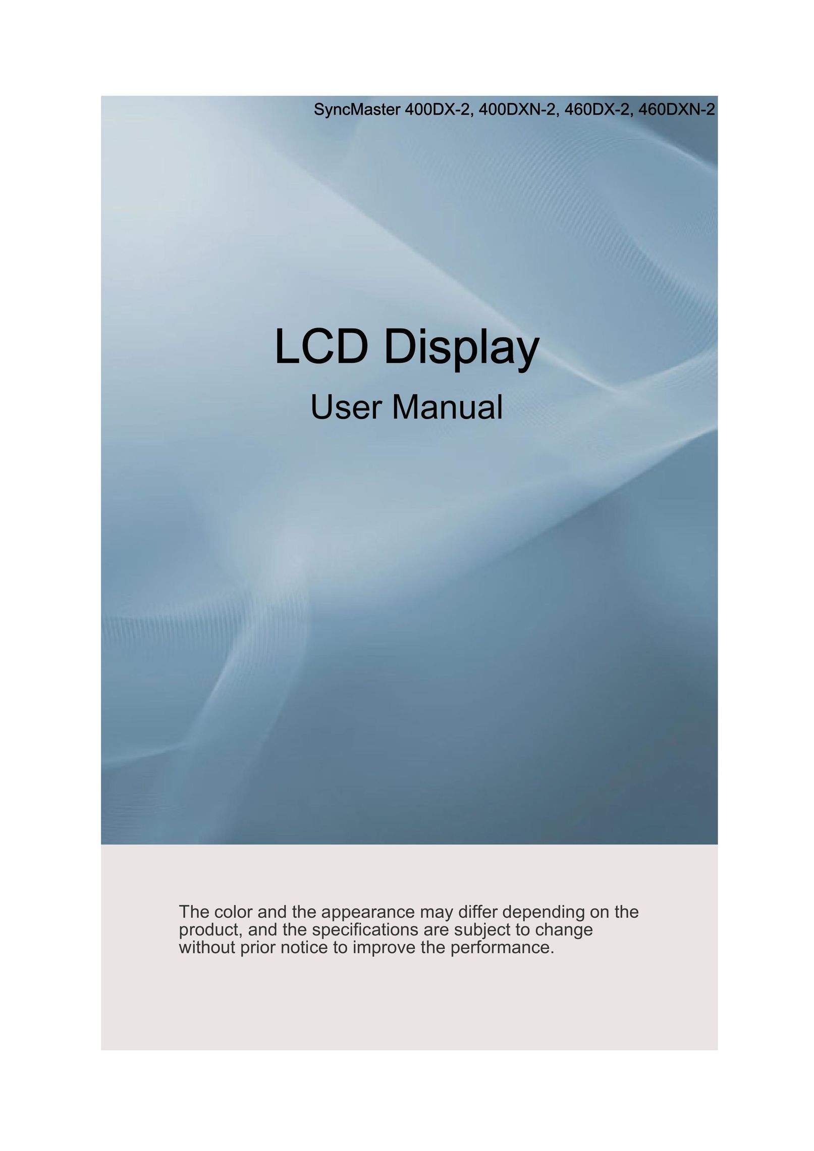 Samsung 400DX-2 Flat Panel Television User Manual