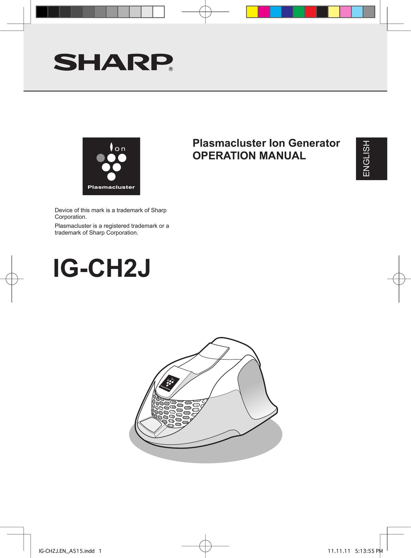 Sharp IG-CH2J Flat Panel Television User Manual