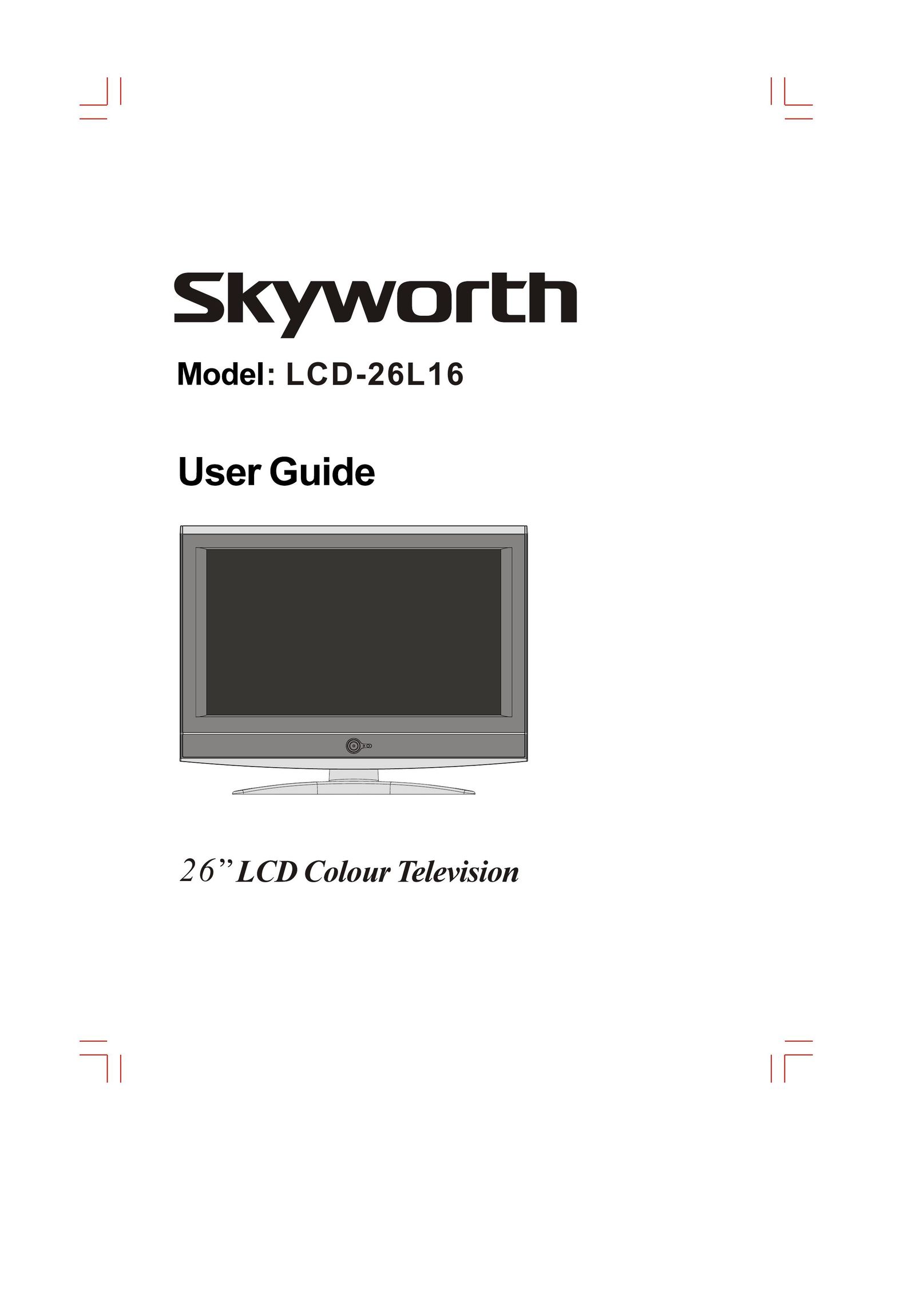 Skyworks LCD-26L16 Flat Panel Television User Manual