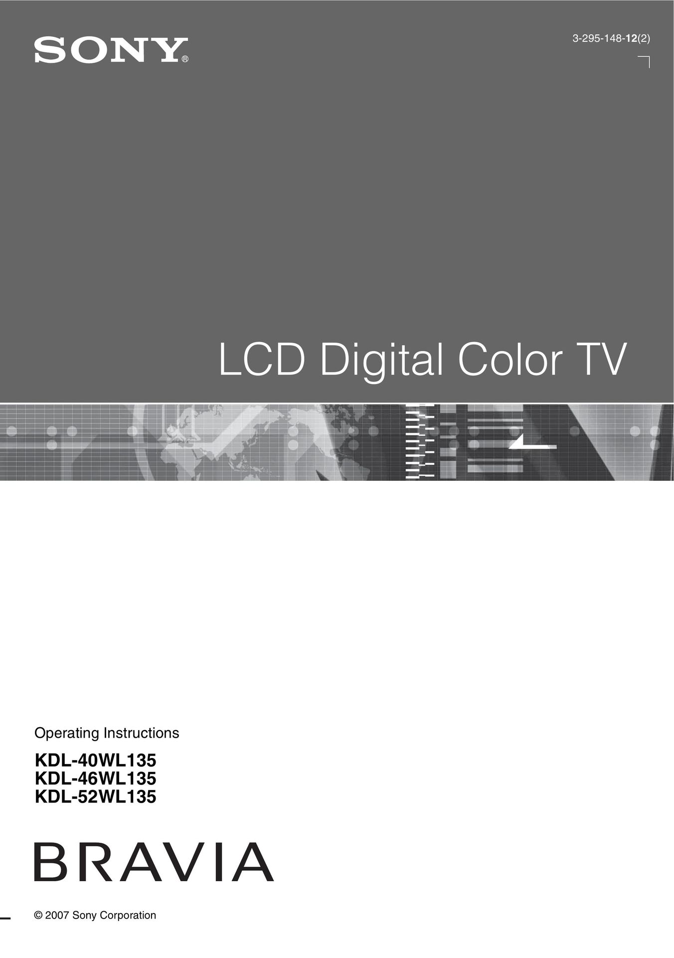 Sony 3-295-148-12(2) Flat Panel Television User Manual