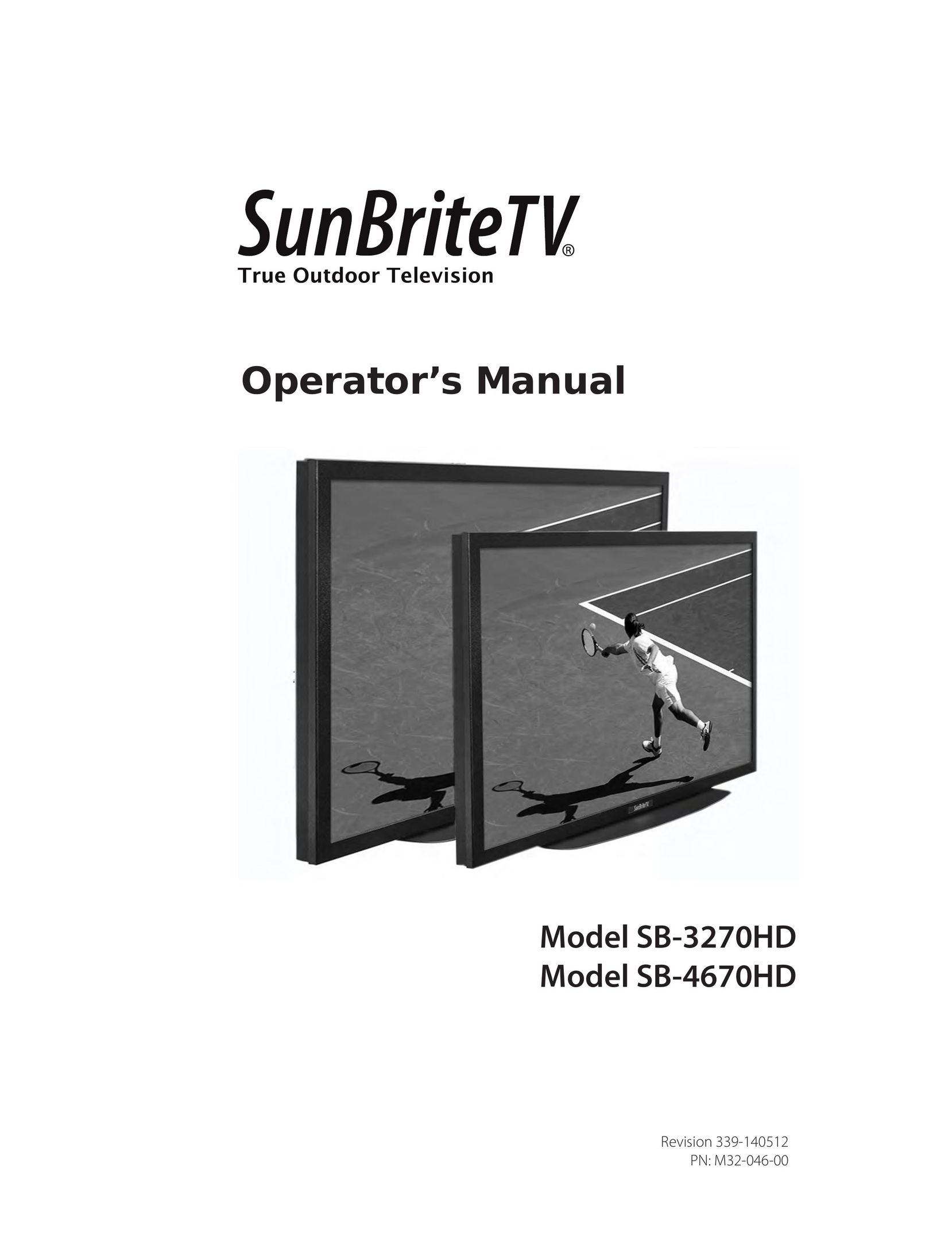 SunBriteTV SB4670HDBL Flat Panel Television User Manual