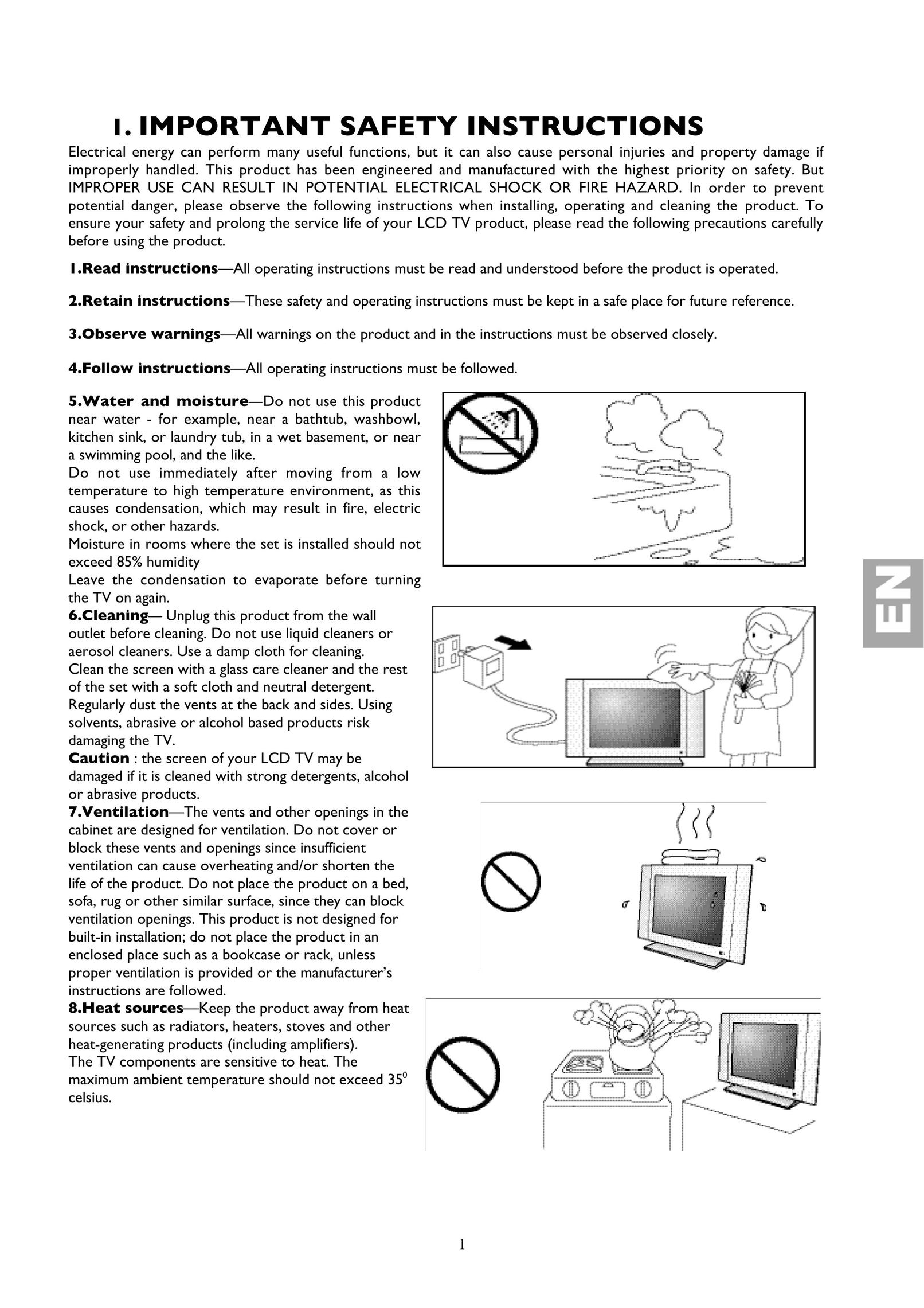 Technicolor - Thomson AV1RGB Flat Panel Television User Manual