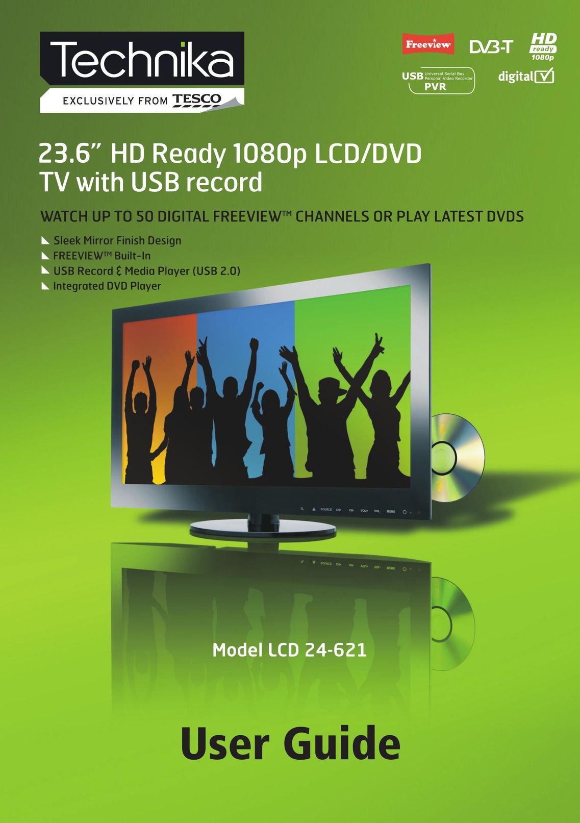 Technika LCD 24-621 Flat Panel Television User Manual