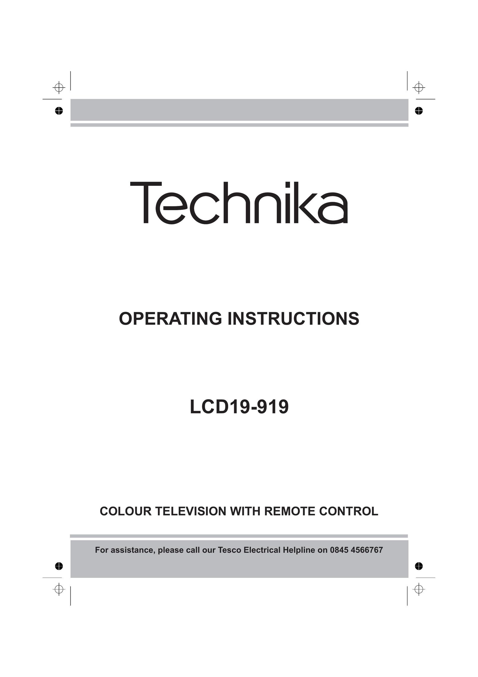 Technika LCD19-919 Flat Panel Television User Manual
