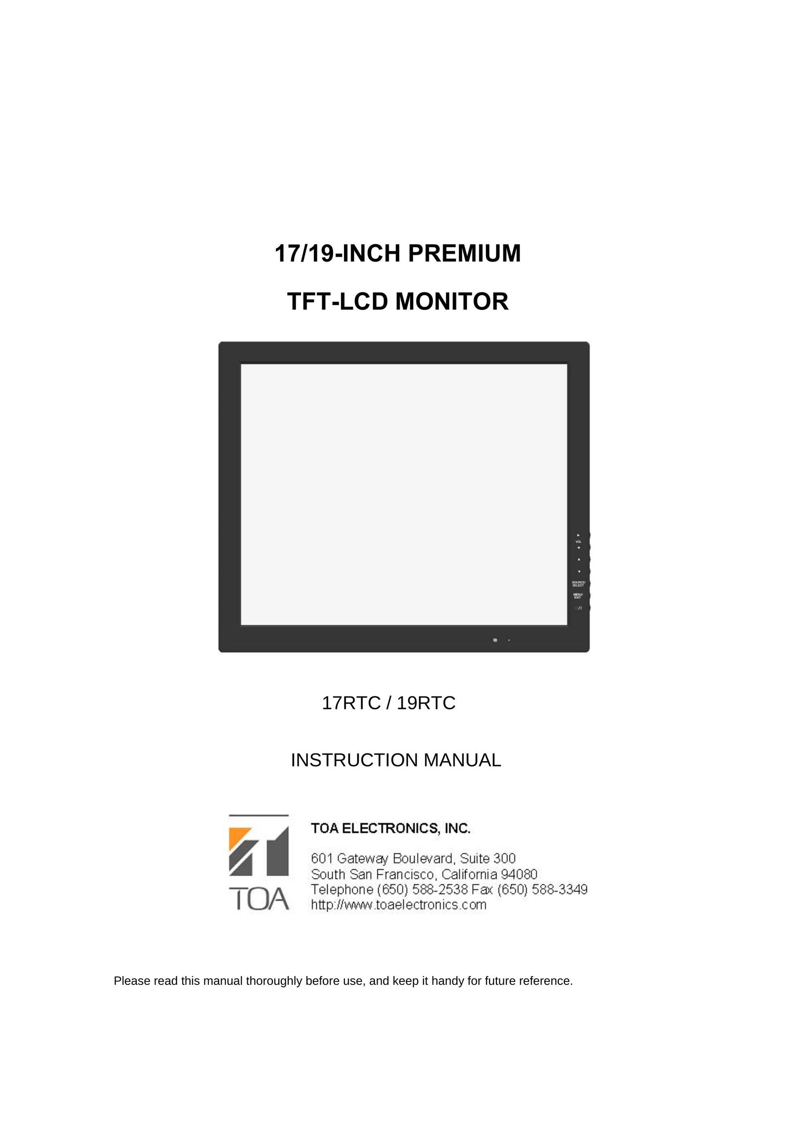 Vax 17RTC Flat Panel Television User Manual