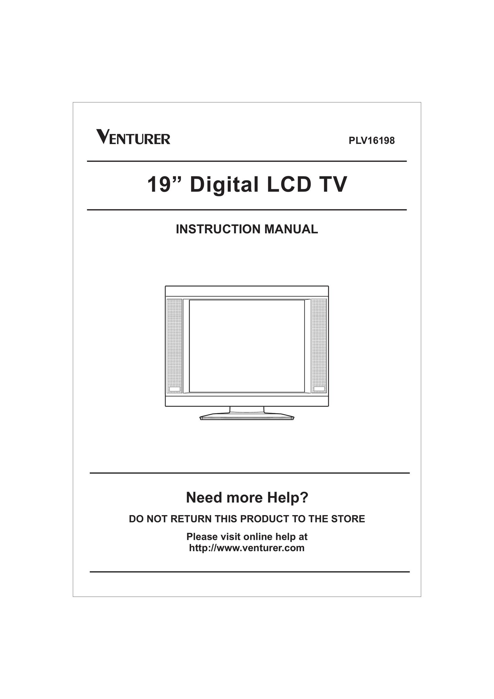 Venturer PLV16198 Flat Panel Television User Manual