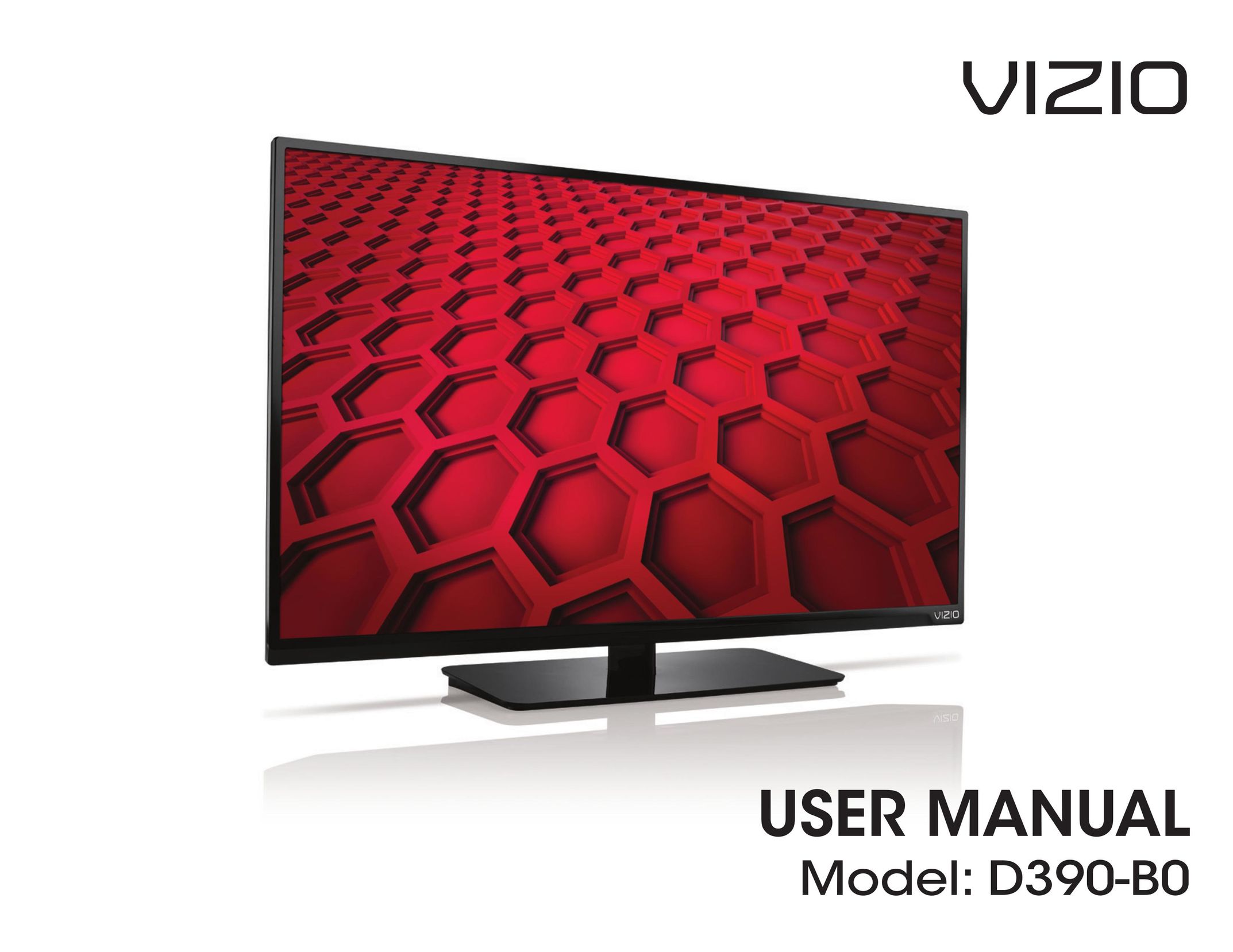 Vizio D390-B0 Flat Panel Television User Manual