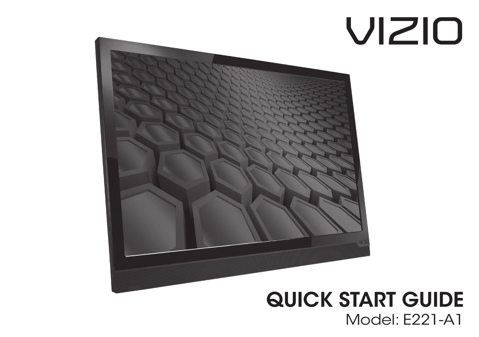 Vizio E221-A1 Flat Panel Television User Manual