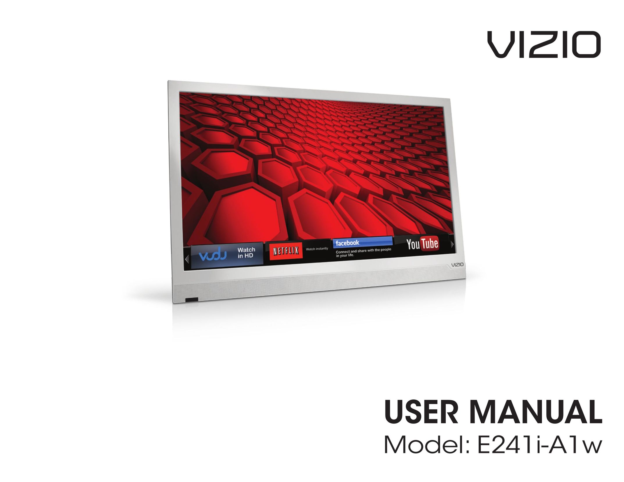 Vizio E241I-A1W Flat Panel Television User Manual