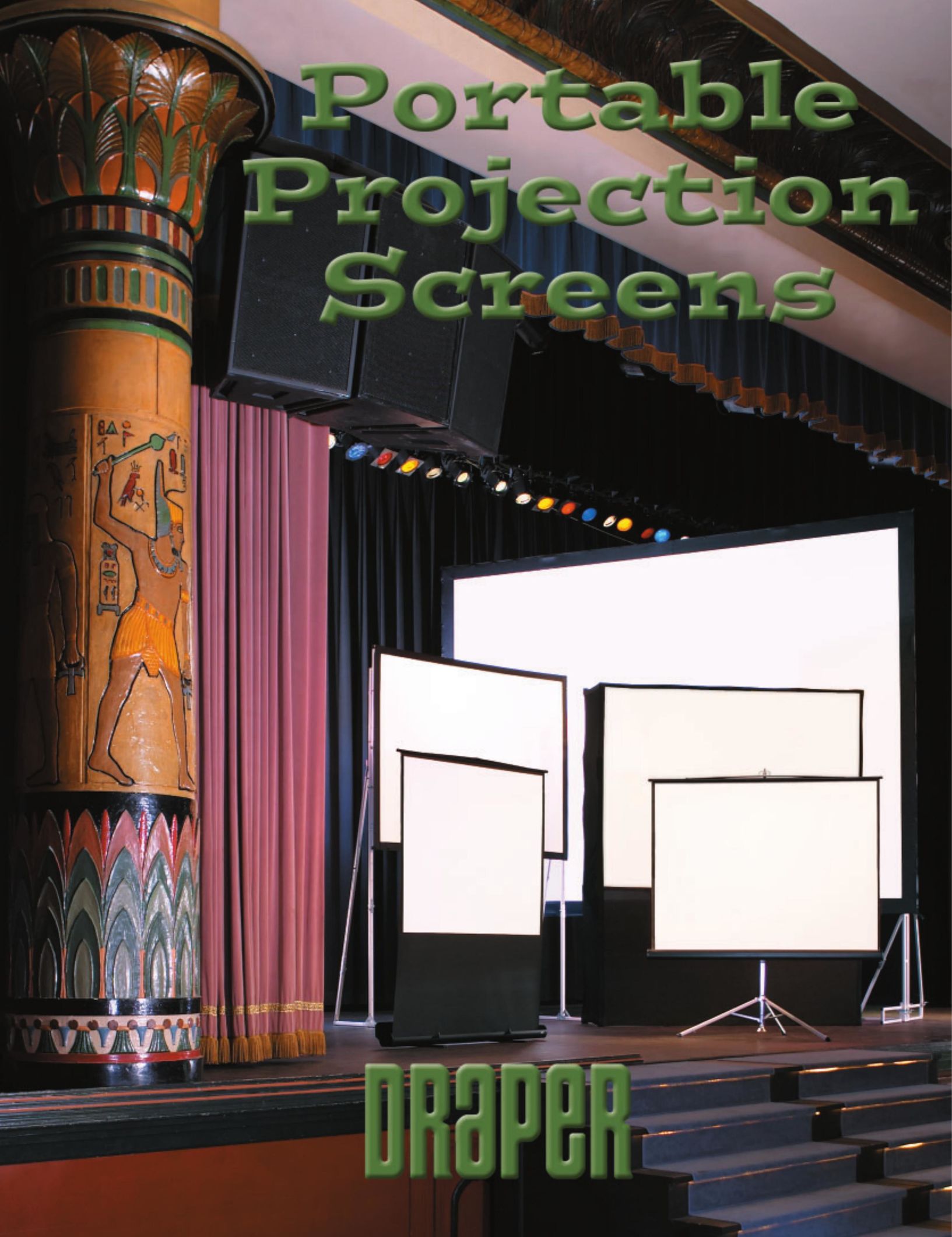 Draper Portable Projection Screen Home Theater Screen User Manual