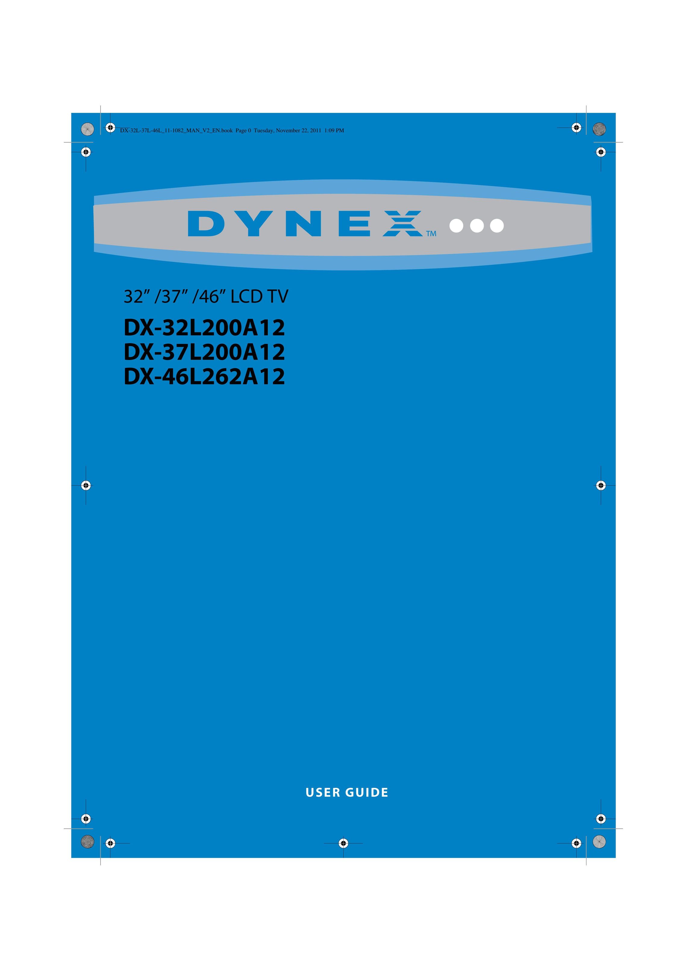 Dynex DX-37L200A12 Home Theater Screen User Manual