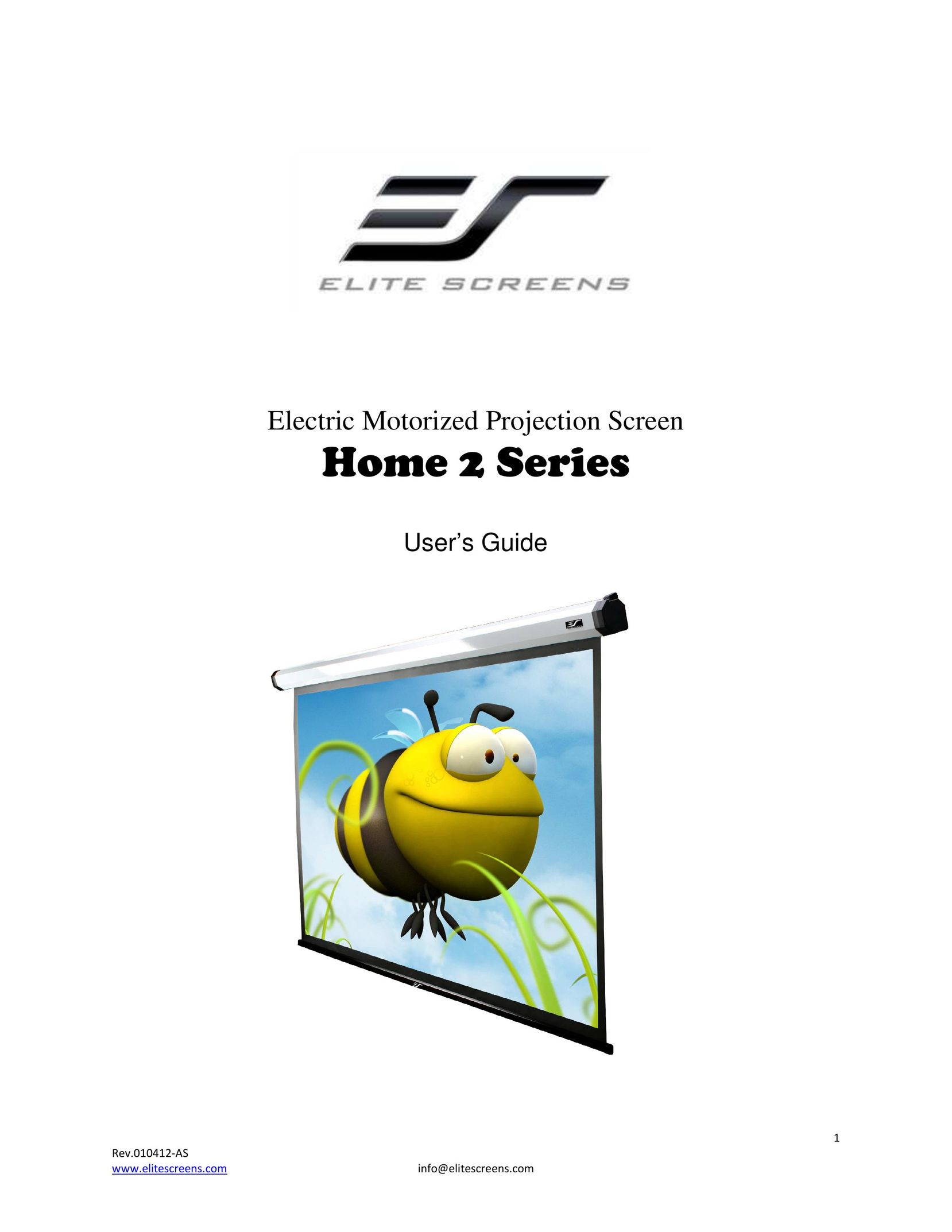 Elite Screens Home2 Home Theater Screen User Manual