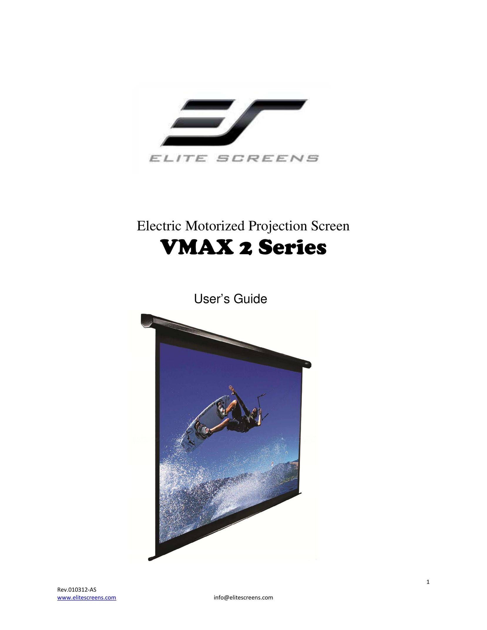 Elite Screens VMAX2 Home Theater Screen User Manual