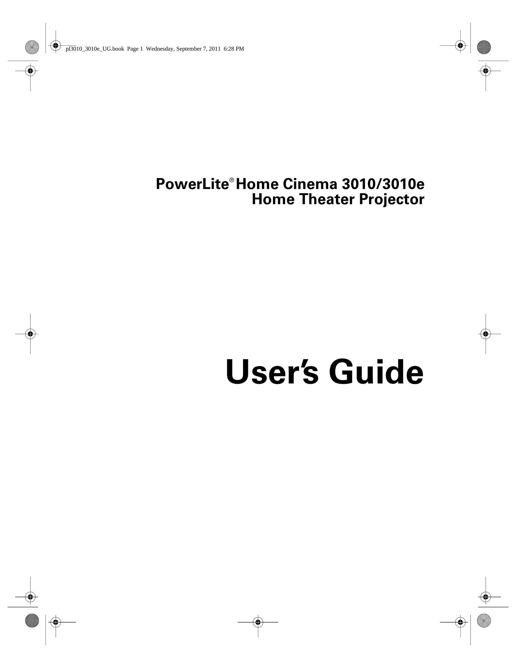 Epson 3010E Home Theater Screen User Manual