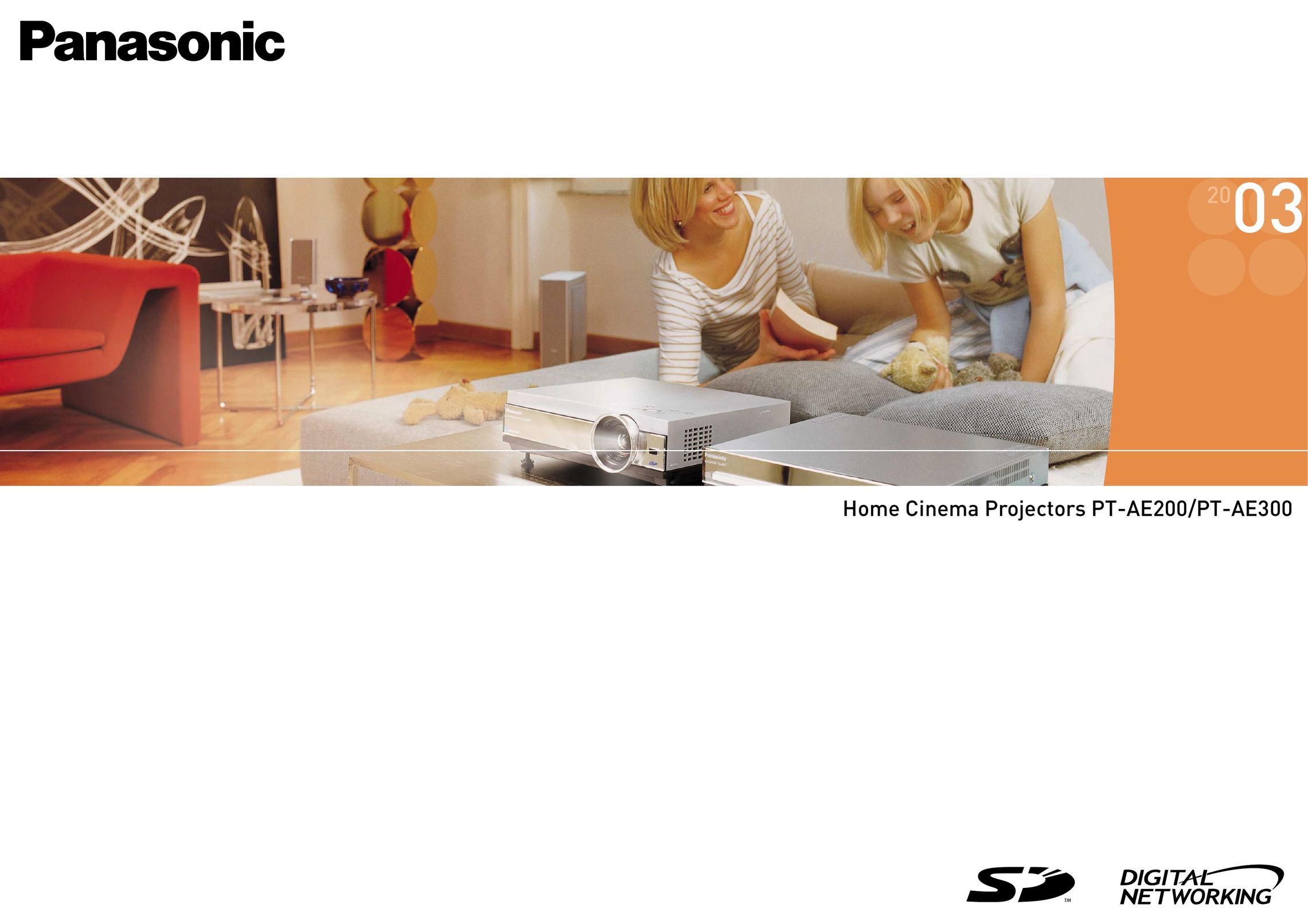 Panasonic PT-AE300 Home Theater Screen User Manual