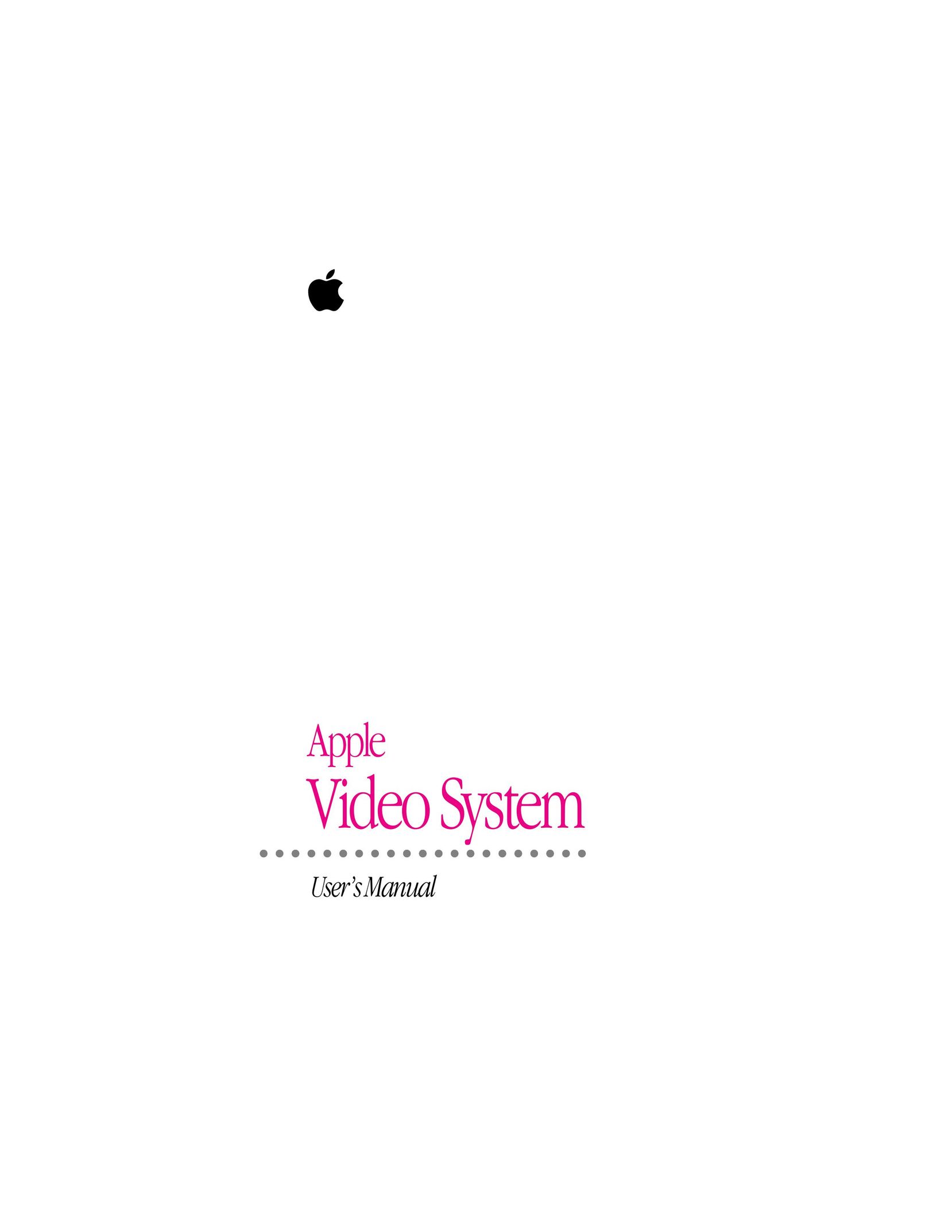 Apple 95014-2084 Home Theater Server User Manual