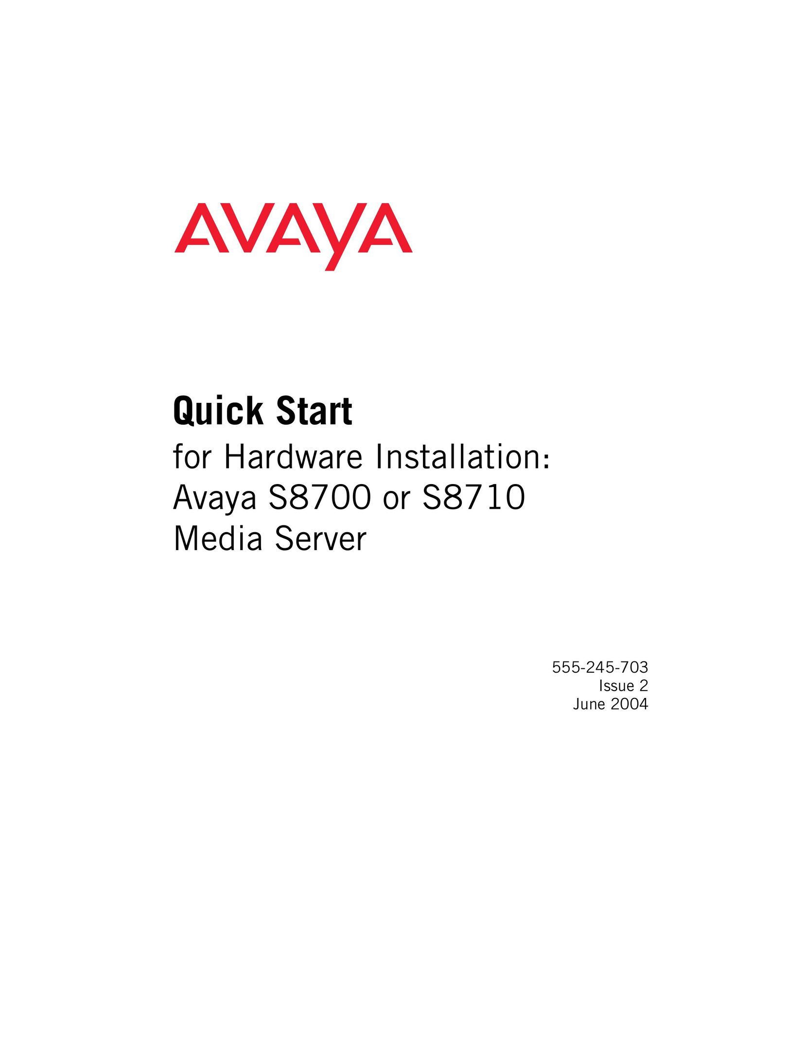 Avaya 555-245-703 Home Theater Server User Manual