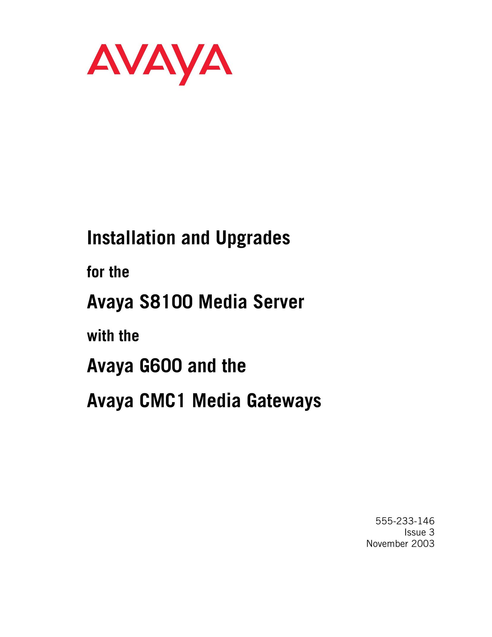 Avaya S8100 Home Theater Server User Manual