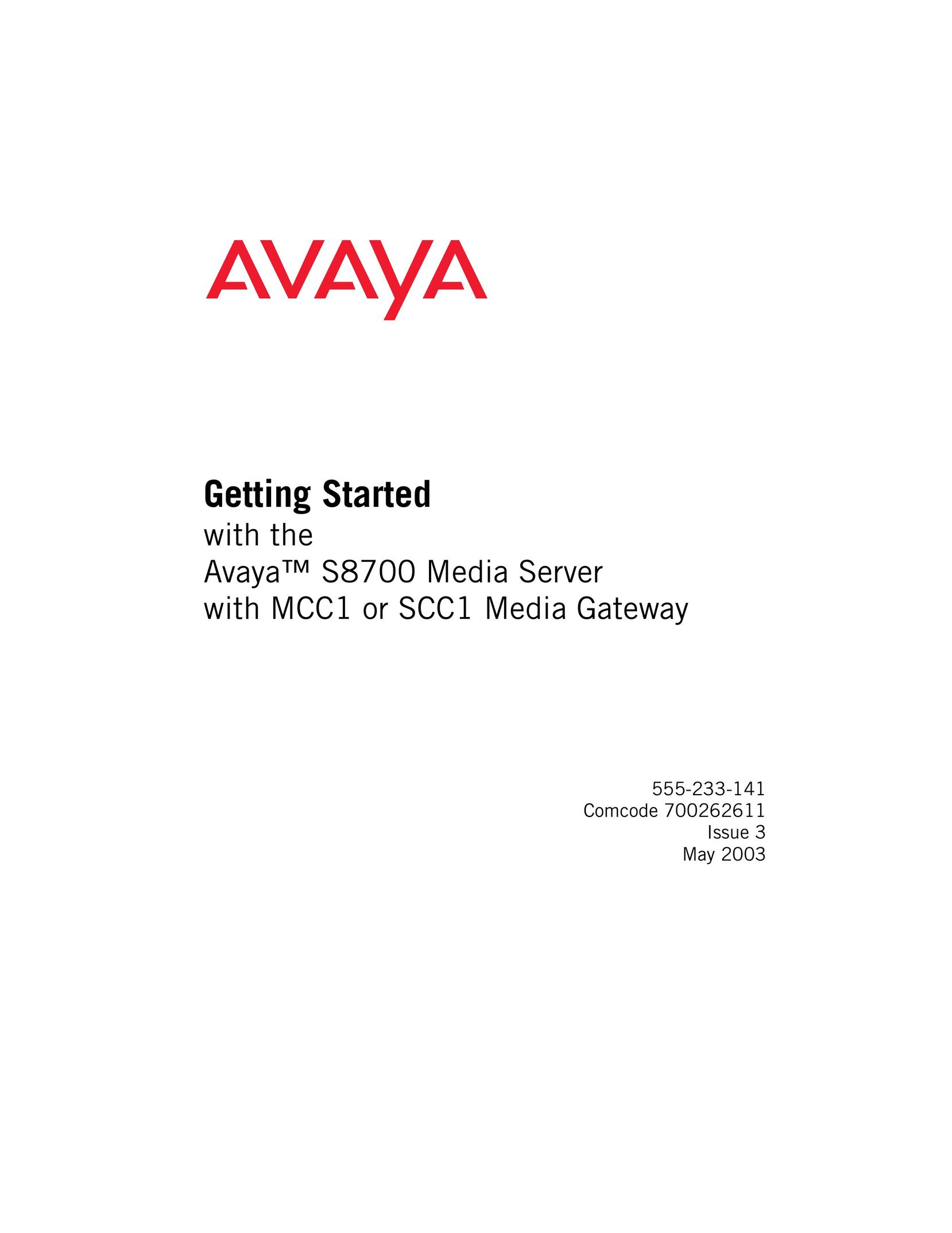 Avaya S8700 Home Theater Server User Manual