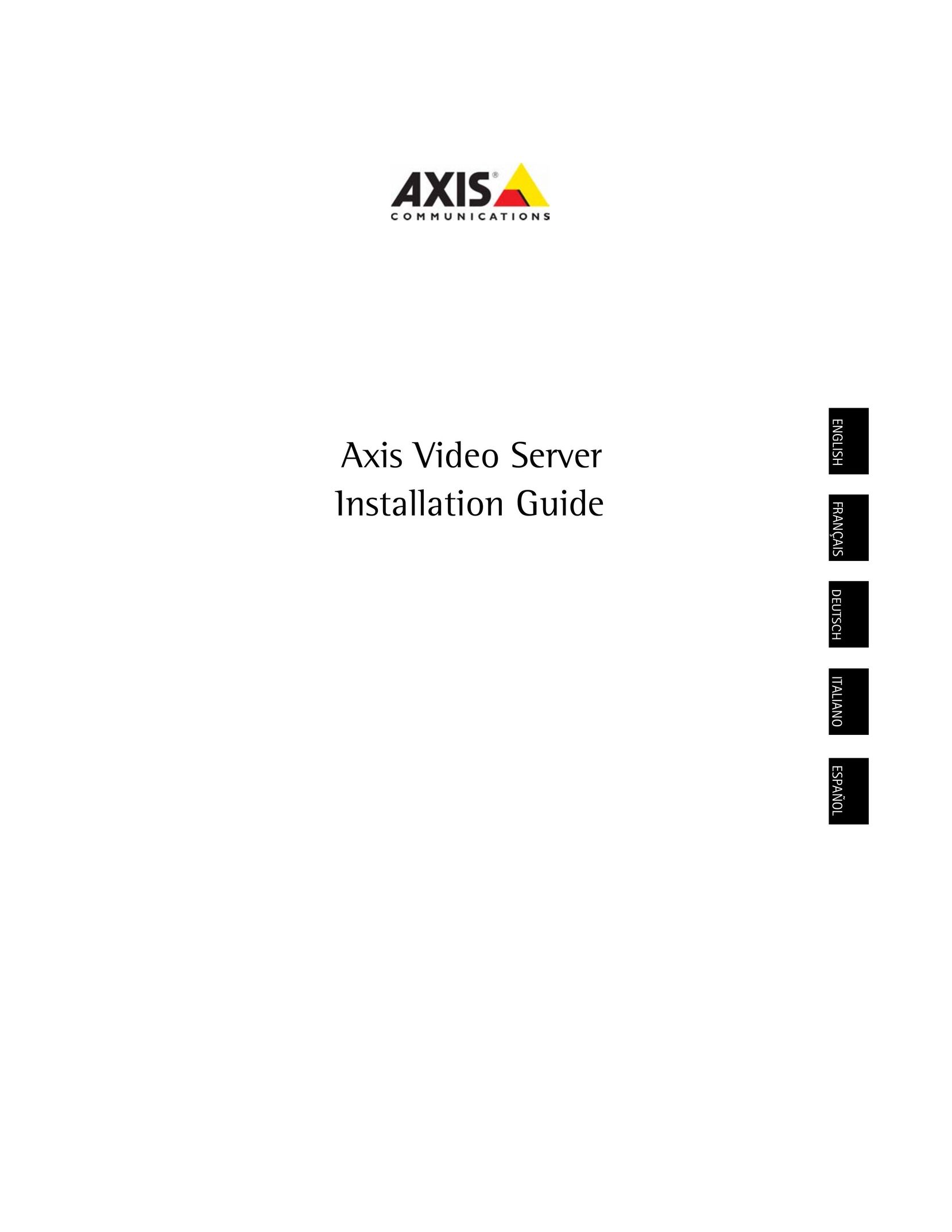 Axis Communications AXIS 240Q Home Theater Server User Manual