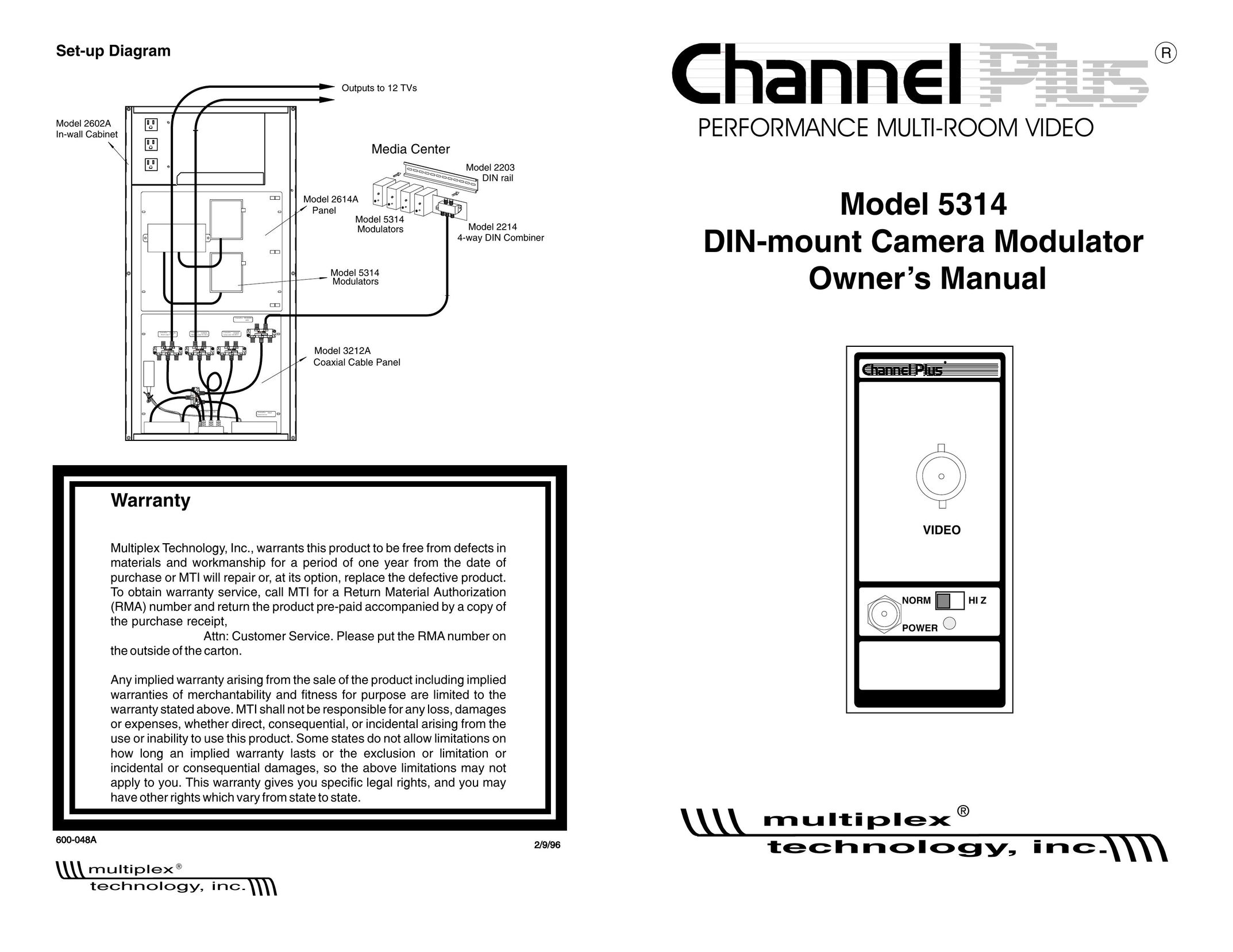 Channel Plus 5314 Home Theater Server User Manual